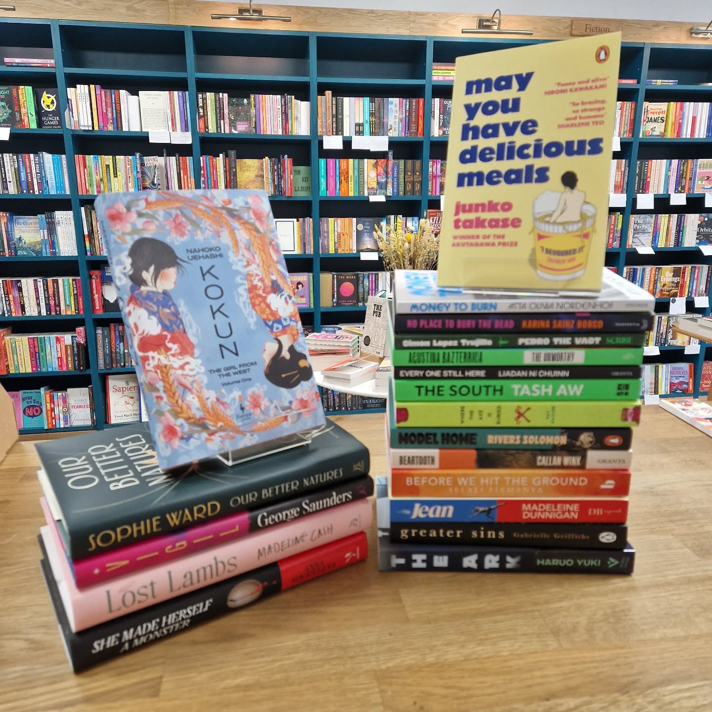 We declare February the month for fiction escapism.
While the never-ending rain continues, there is a ray of sunshine in the shop from the piles of absolute bangers of fiction. We are inundated and can't read them all so you better come and help.
From whimsical visions of the afterlife to japanese magical fantasy to horror and ghost stories that will allow you to escape deep into a story, or if your attention span is suffering, a magnificent collection of Northern Irish short stories.
Come see us and chat books for a while in the warm.
#newfiction
#newfictionbooks #newbooks #newbookstoread #indiebookshop