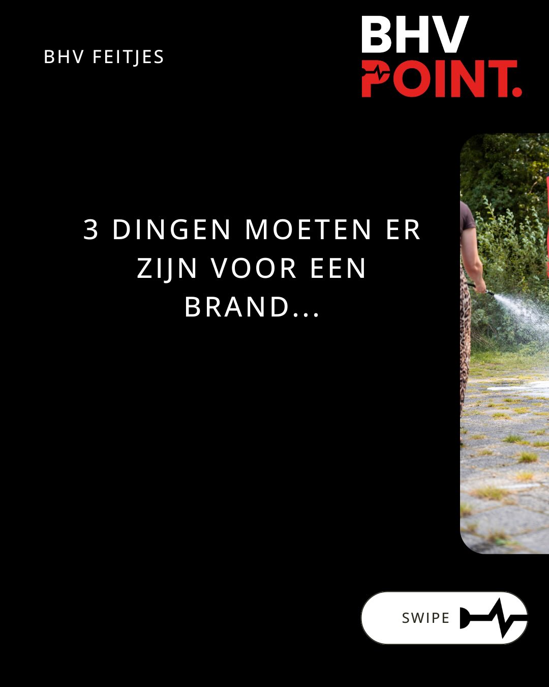 De branddriehoek.
De allerbelangrijkste basis van brandbestrijding.
Drie dingen moeten er altijd zijn voor vuur:
1. Brandstof (iets wat kan branden)
2. Zuurstof (lucht)
3. Warmte (ontsteking)
Haal er één weg → vuur dooft direct.
Zo simpel is het.
Welke hoek pak jij het eerst aan bij een brandje?👇
#veiligheid #safetyfirst #bedrijfshulpverlening #BHV #bhvpoint