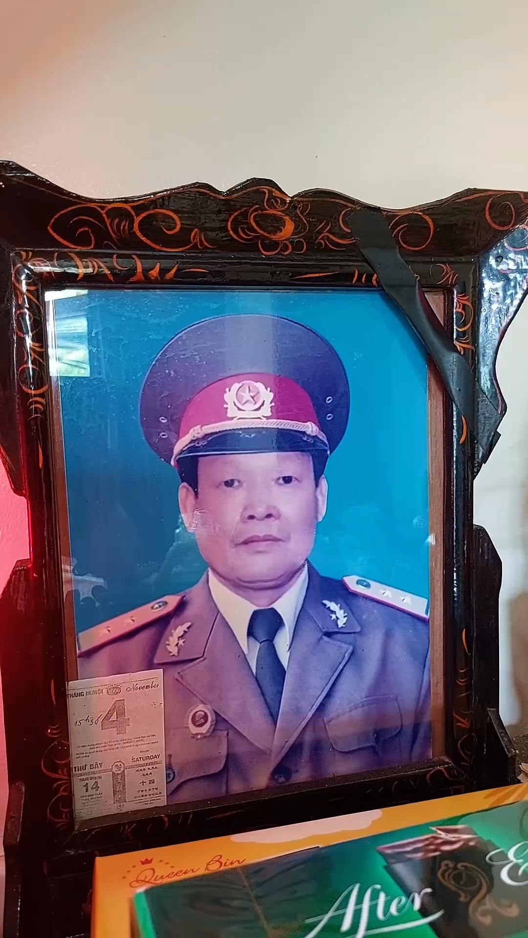At our family altar, burning incense and joss paper (hàng mã) is how we remember our beloved dad, who passed away 20 years ago. The smoke carries prayers and the food offerings symbolise care, reminding us through ritualisum that he's still with us. For me, doing this with Tom is about honouring a love that hasn’t faded, teaching the next generation where they come from, and keeping our bonds alive across time.