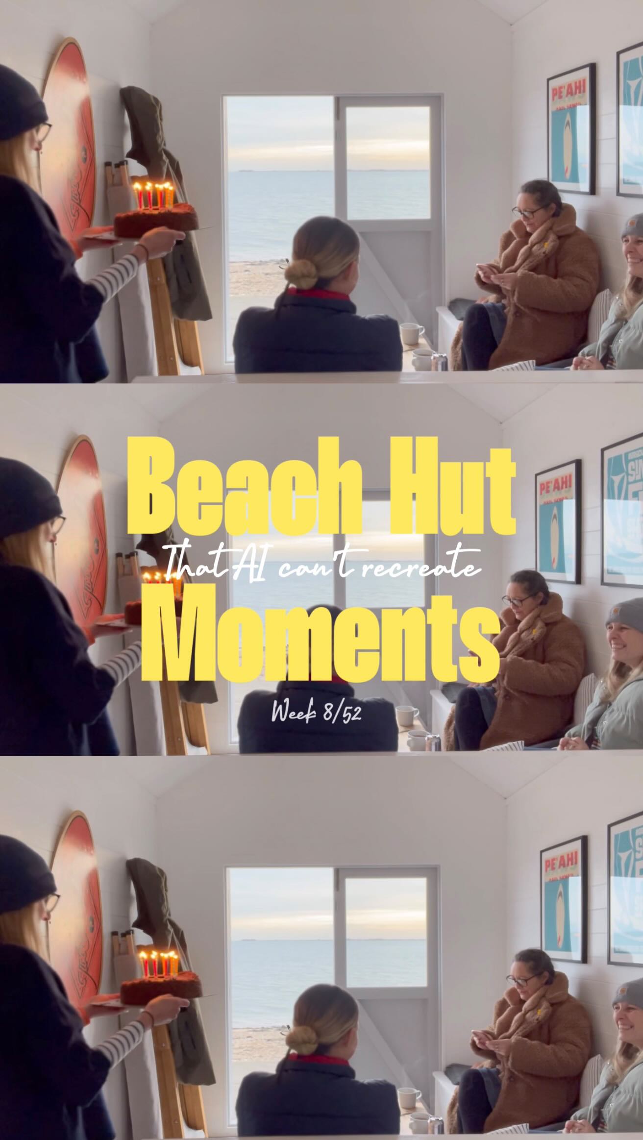 ✨Another moment AI just can't touch. Happy birthdays and making wishes. Week 8/52.
Ever celebrated your birthday in a beach hut? 🎂
They are the perfect place to get people together and celebrate and they work anytime of the year, not just summer! Mine and my sister's birthdays are both winter ones.
I had one summery birthday once when I went to Australia... not gonna lie, I did quite like it☀️🇦🇺
When’s your birthday? Would you keep it where it is, or swap fir a summer one? ☀️
👉🏻 Tag the friend you’d love to celebrate a beach hut birthday with whatever month their birthdays is.
👉🏻And if you don't already, follow for more beach hut life, hire and style
👉🏻 If you visit, tag us in your Beach hut moments and I can feature them on this series...
Jo x
📍Features Mersea Beach Hut 213 and some questionable singing
#beachhuthire #beachhuts #beachhut #birthdayidea #essex