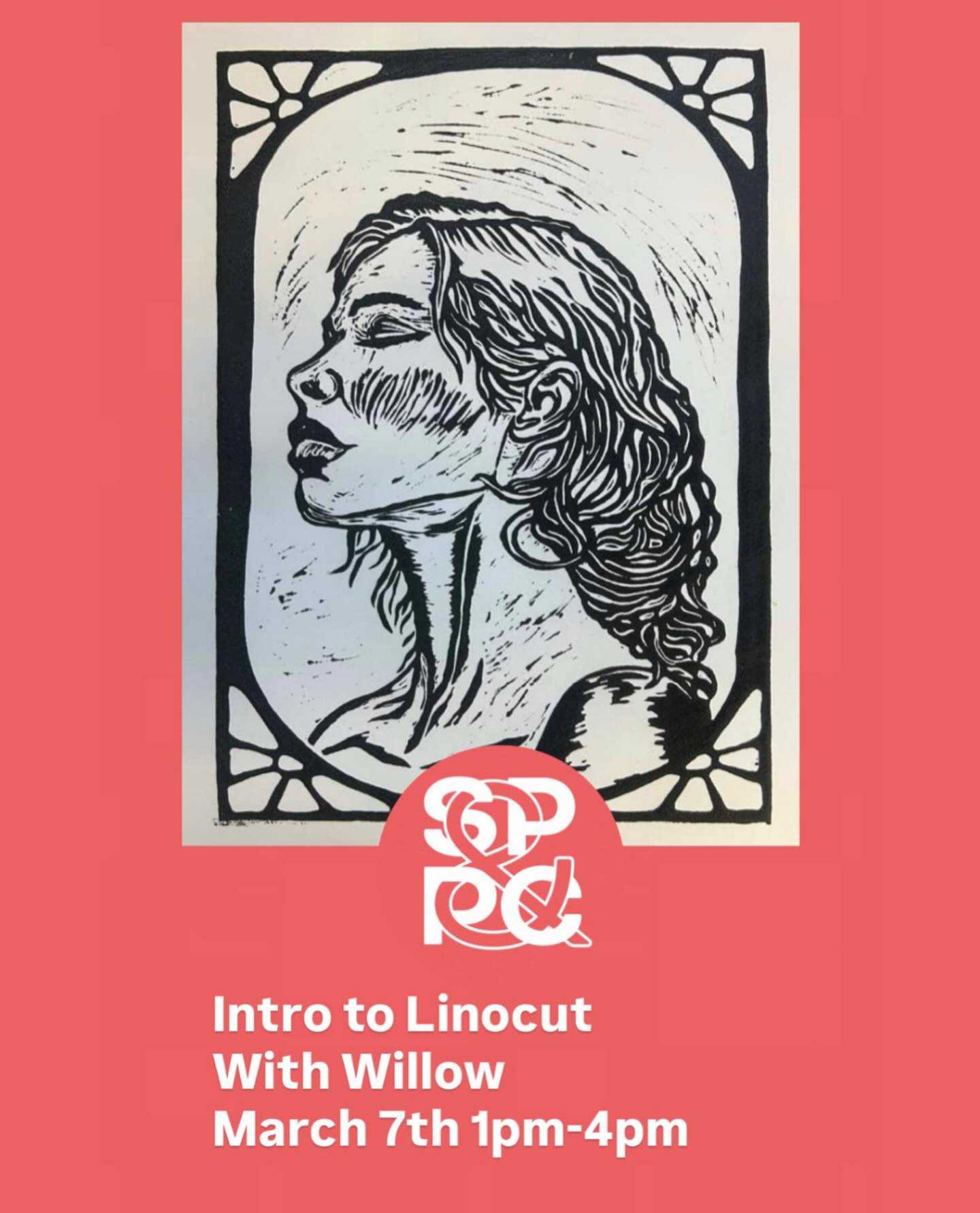 Saturday March 7, 1pm-4pm @spokane_print
No experience necessary! Learn the basics of block printing on linoleum and make your own block and print!
In this introductory block printing class run by Willow @willowrosales , you’ll learn how to design an image, transfer it to a linoleum block, and carve it using essential printmaking tools.
We’ll finish by inking and printing your design! Prints will need time to dry and can be picked up at a later date during any SPPC open hours.
No experience is necessary—just bring your creativity.
link in bio☝🏼
https://www.eventbrite.com/o/20076341488?aff=ebdsshios
#sppc #print #linocut