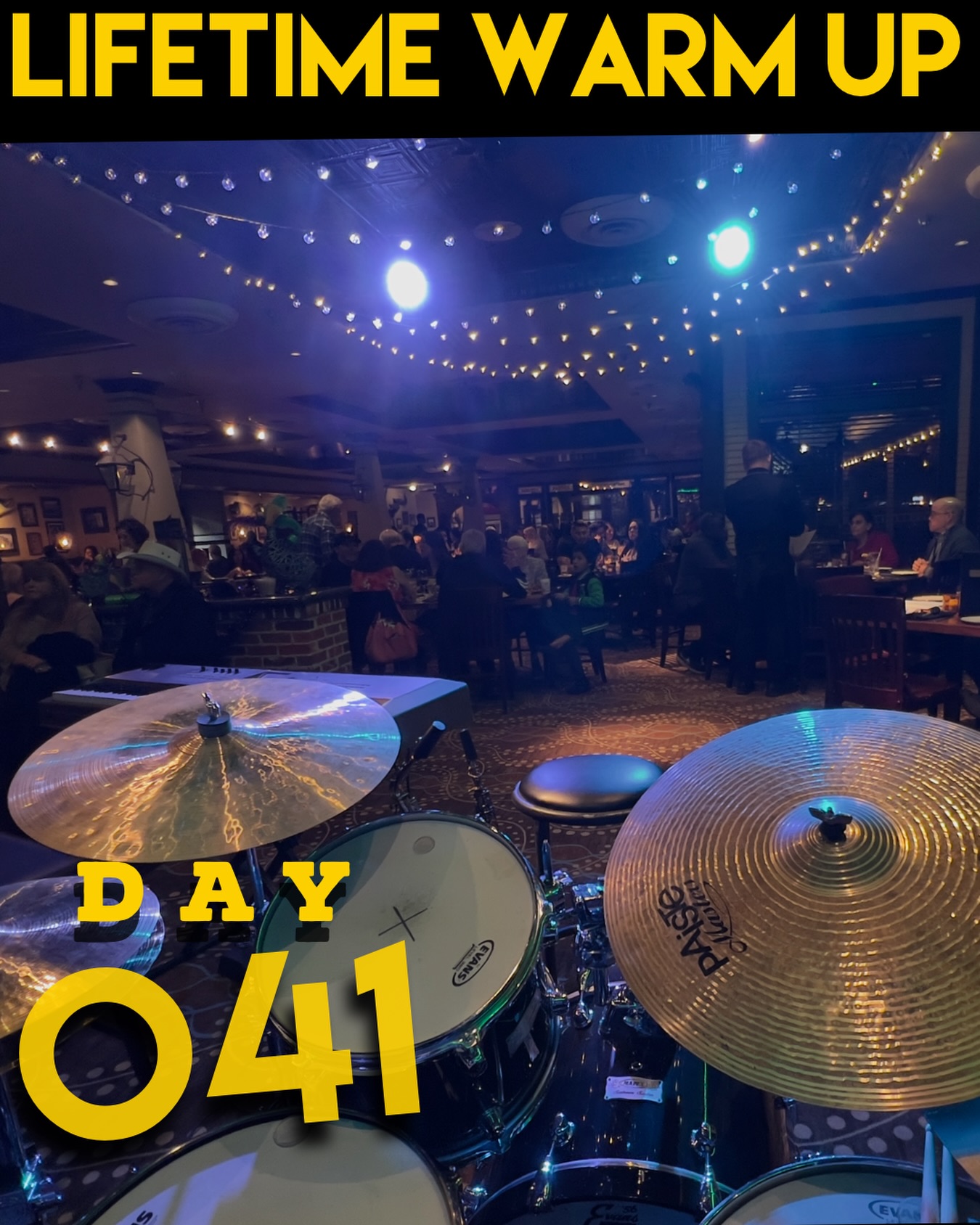 Day 41 pre gig at Landy’s with Billy Townes group
