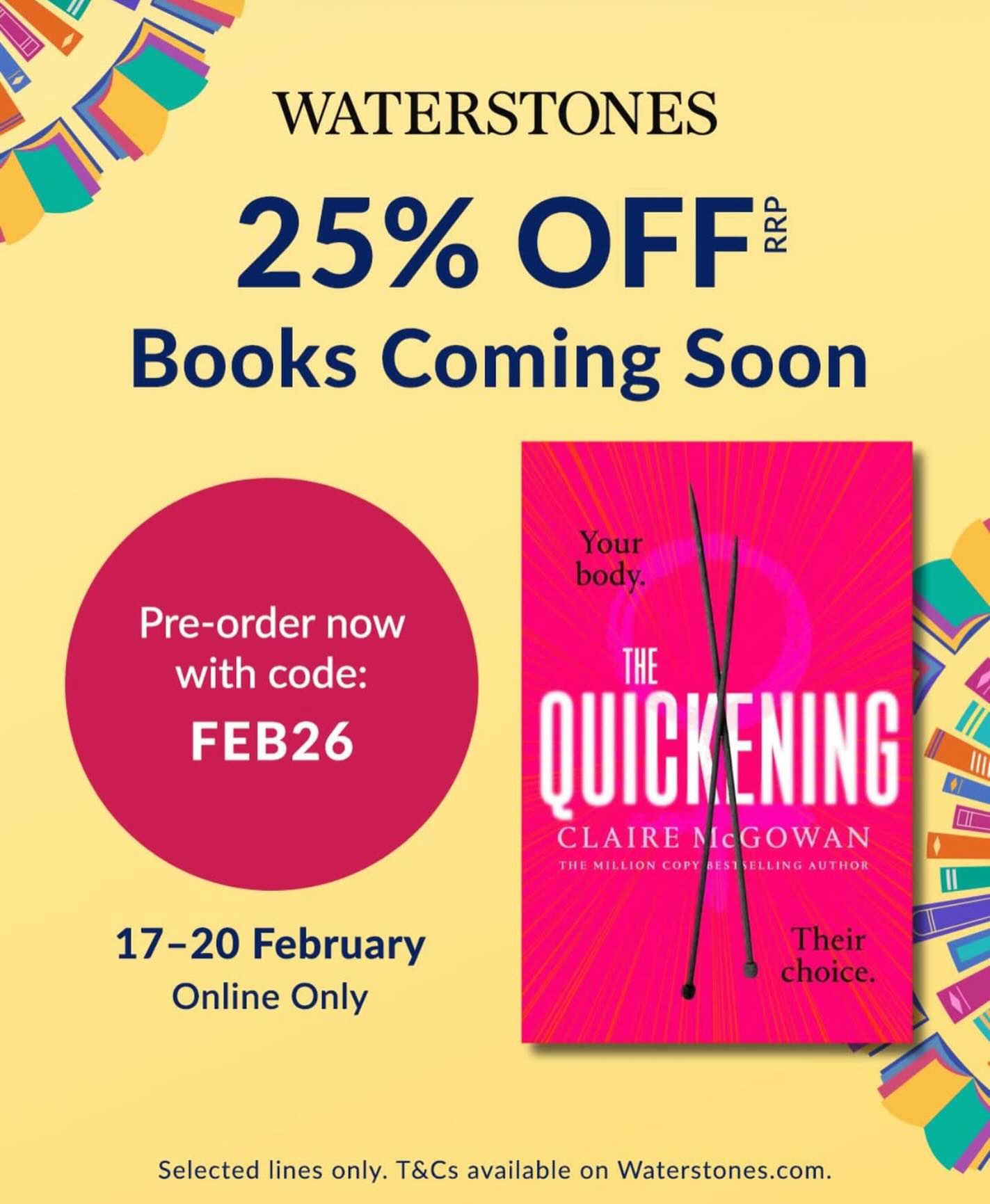 Some news about the quickening - you can grab it now on discounted pre-order!