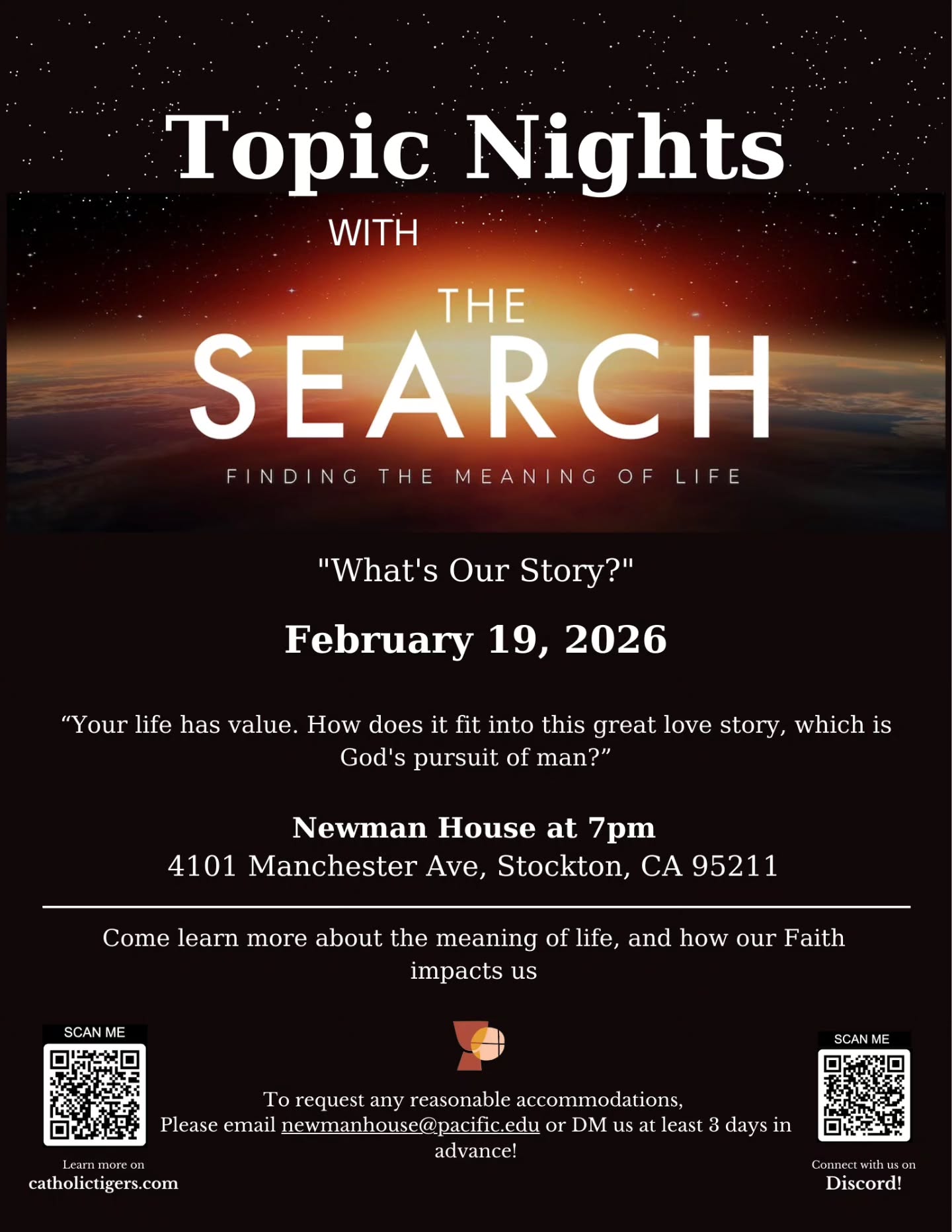 Come join us this evening for our monthly Topic Night ✨️