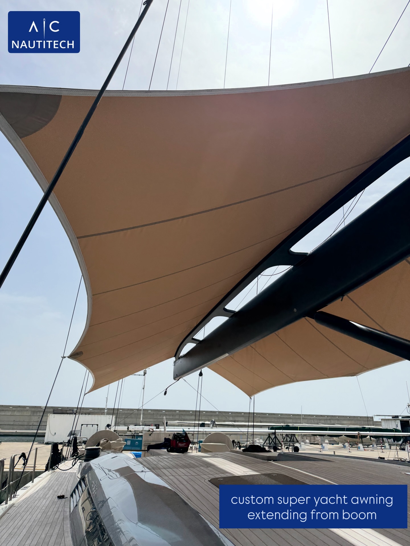 SWAN 98 — Custom Awning Project
Designed to blend seamlessly with the clean lines of this Swan 98, our custom awning delivers elegant shade with minimal impact. A lightweight solar protection solution, precisely fitted to enhance comfort on board while respecting the yacht’s design.
Using advanced 3D scanning and digital modeling, every detail was validated before production — ensuring perfect tension, shape, and integration.
Created in Barcelona and handcrafted by sailors who understand life at sea.
From consultation to installation — ready to enjoy the season.
#Swan98 #SuperyachtLife #CustomAwning #MarineCanvas #3dscanning