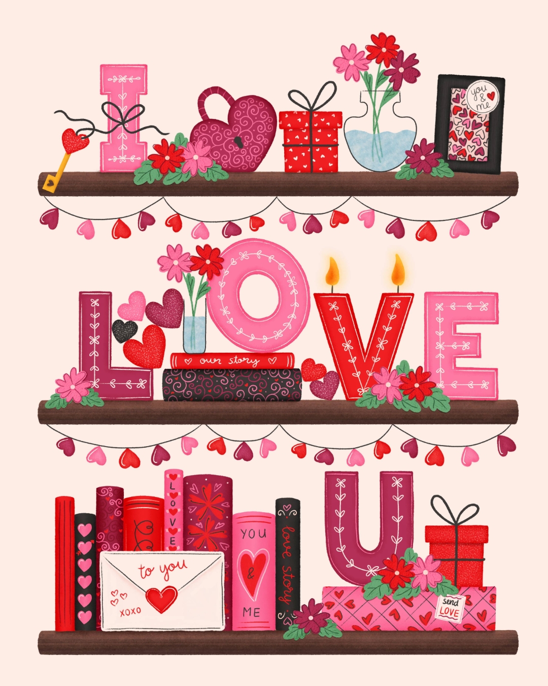 Happy Valentine's Day!
For surface pattern design collaborations, please contact me directly or my agency @advocateart01
valentine's day art - greeting card design - surface pattern design - art licensing - adobe fresco illustration - freelance illustrator