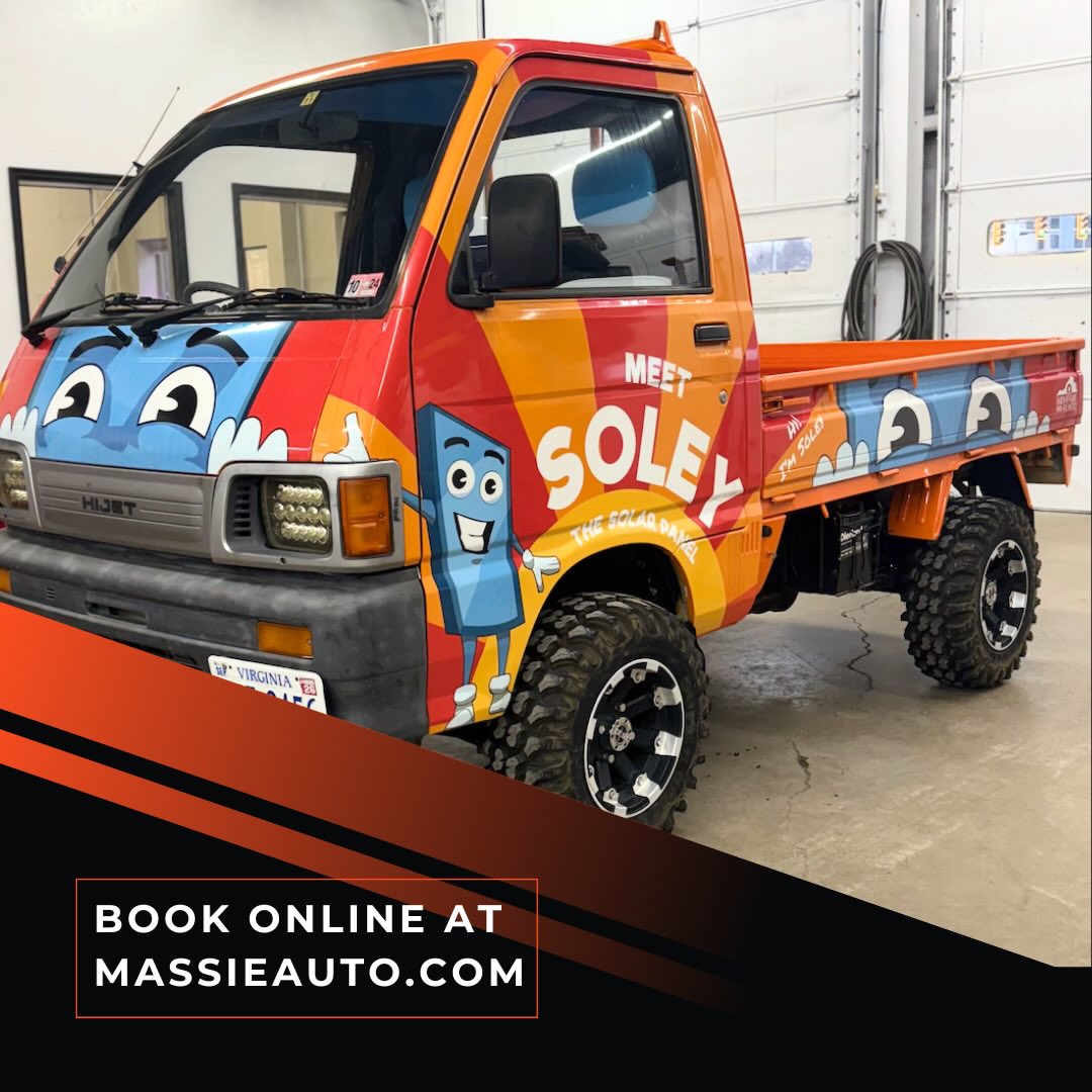 Don’t let the cartoon face fool you — this little beast still needs real work done when it’s time. Lifted stance, chunky tires, and a personality louder than most V8s… and yeah, we treated it like any other vehicle that comes through our bays: solid diagnostics, honest work, no shortcuts.
At Massie Auto Repair & Service, we fix everything from full-size work trucks to mini rigs that look like they came straight out of a Saturday morning cartoon.
If it’s got wheels, we’ve got you. 🔧
#local #localbusiness #mechanic #solar