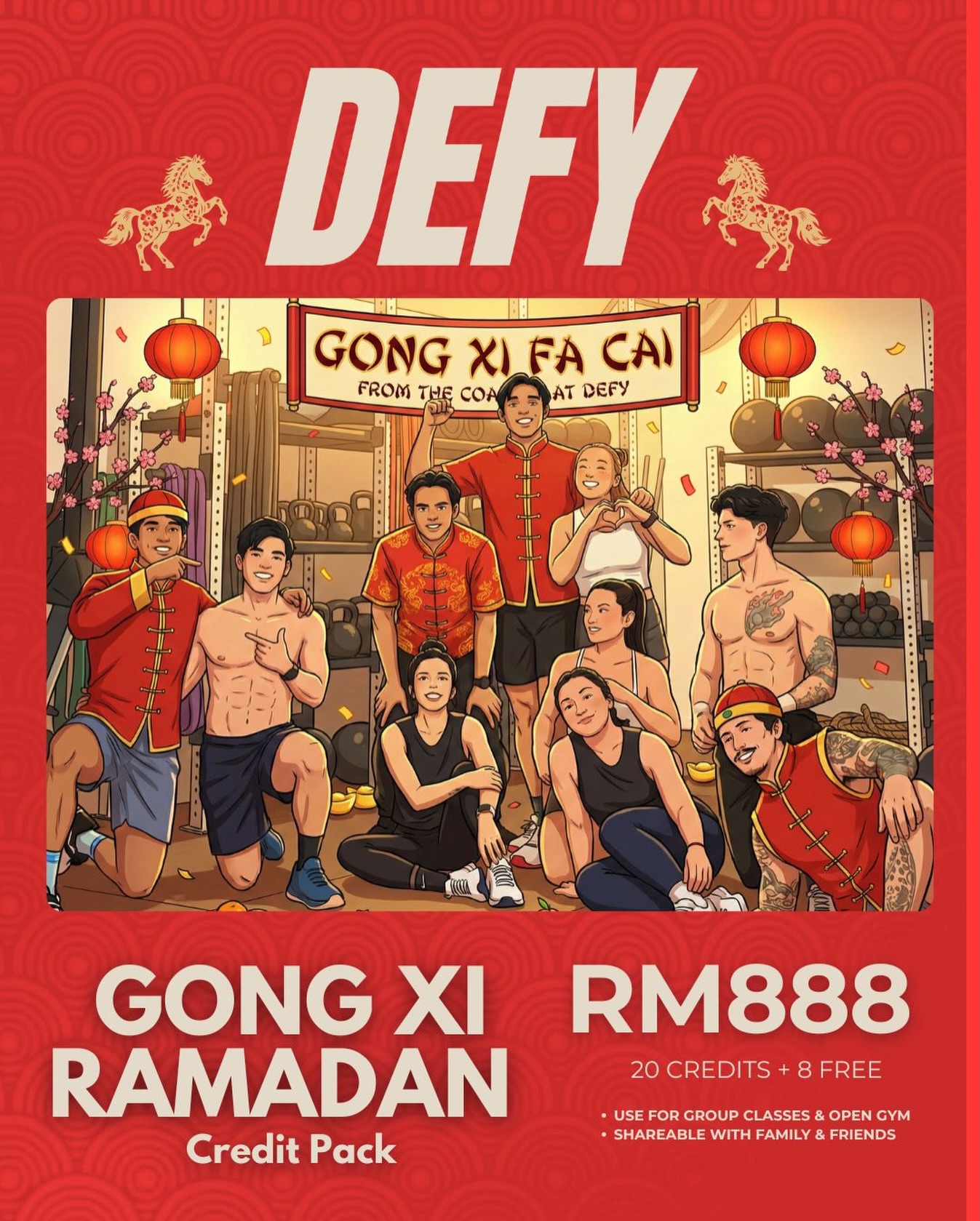 We’re serving up more than just festive snacks this season. 🥟🌙
Stay consistent through the holidays with the Gong Xi Ramadan Pack.
At RM888 for 28 credits, it’s a deal so good you won’t want to “weight” to get started.
Share it with your family or your gym bestie—because training together is always better than training “pro-cras-tin-ately.”
Tap the link in our bio to secure your pack! 🔗