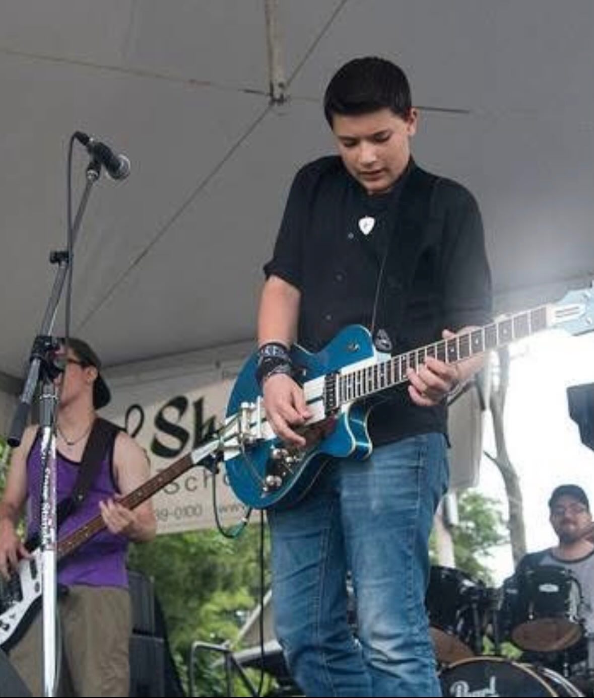 Wishing the best of luck to @jakethistlemusic as he will appear on Monday nights (2/16) episode of American Idol. We met Jake in 2015 already an accomplished guitarist and vocalist at age 11. He was a student in our Summer Camps that performed at Bardis that year. Over the years he often played at Vince Genella’s Open Mics. Already starting his career as a teenager, we invited him back to our stage a few times and were honored to have him! Here he is pictured at the 2017 Pequannock Street Festival. We are all rooting for you! #ameicanidol #americanidolauditions #jackthistle #summerrockcamp #guitarist