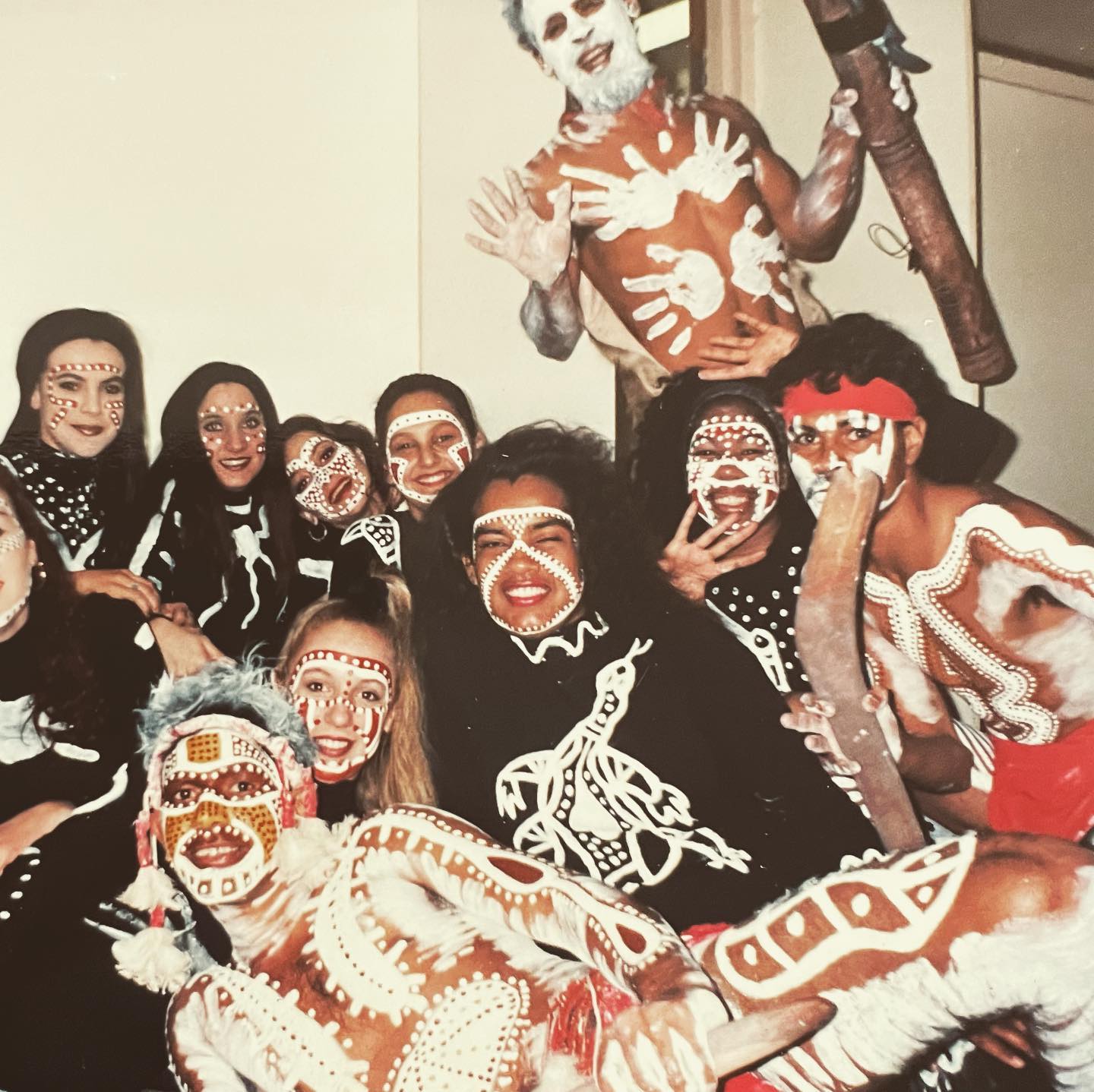 A proud indigenous moment for me. 1992 dancing with a traditional dance group from North Qld. I had not long found out that I had aboriginal ancestry. My great great great grandmother, ‘Mary’, was of the Ngarigo people in the Australian alpine region of NSW. We danced to Yothu Yindi’s ‘Treaty’. It was a new song and there was a feeling of change in the air. Thirty years on and we are still waiting.
_
“Well I heard it on the radio
And I saw it on the television
Back in 1988
All those talking politicians
Words are easy, words are cheap
Much cheaper than our priceless land
But promises can disappear
Just like writing in the sand
Treaty Yeh Treaty Now
Treaty Yeh Treaty Now
Nhima Djatpangarri nhima walangwalang -
Nhe Djatpayatpa nhima gaya nhe-
Matjini.... Yakarray - nhe Djat'pa nhe walang - Gumurrtijararrk Gutjuk -
This land was never given up
This land was never bought and sold
The planting of the Union Jack
Never changed our law at all
Now two rivers run their course
Separated for so long
I'm dreaming of a brighter day
When the waters will be one
Treaty Yeh Treaty Now Treaty Yeh Treaty Now
Treaty Yeh Treaty Now Treaty Yeh Treaty Now
Nhima djatpa nhe walang
gumurrtjararrk yawirriny Nhe gaya nhe matjini
Gaya nhe matjini Gaya gaya nhe gaya nhe
Matjini walangwalang Nhema djatpa nhe walang - Nhe gumurrtjarrk nhe ya-
Promises - Disappear - Priceless land - Destiny -
Well I heard it on the Radio - And I saw it on the Television
But promises can be broken Just like writing in the sand
Treaty Yeh
Treaty Now “
_
#treaty #changemorethanthedate
