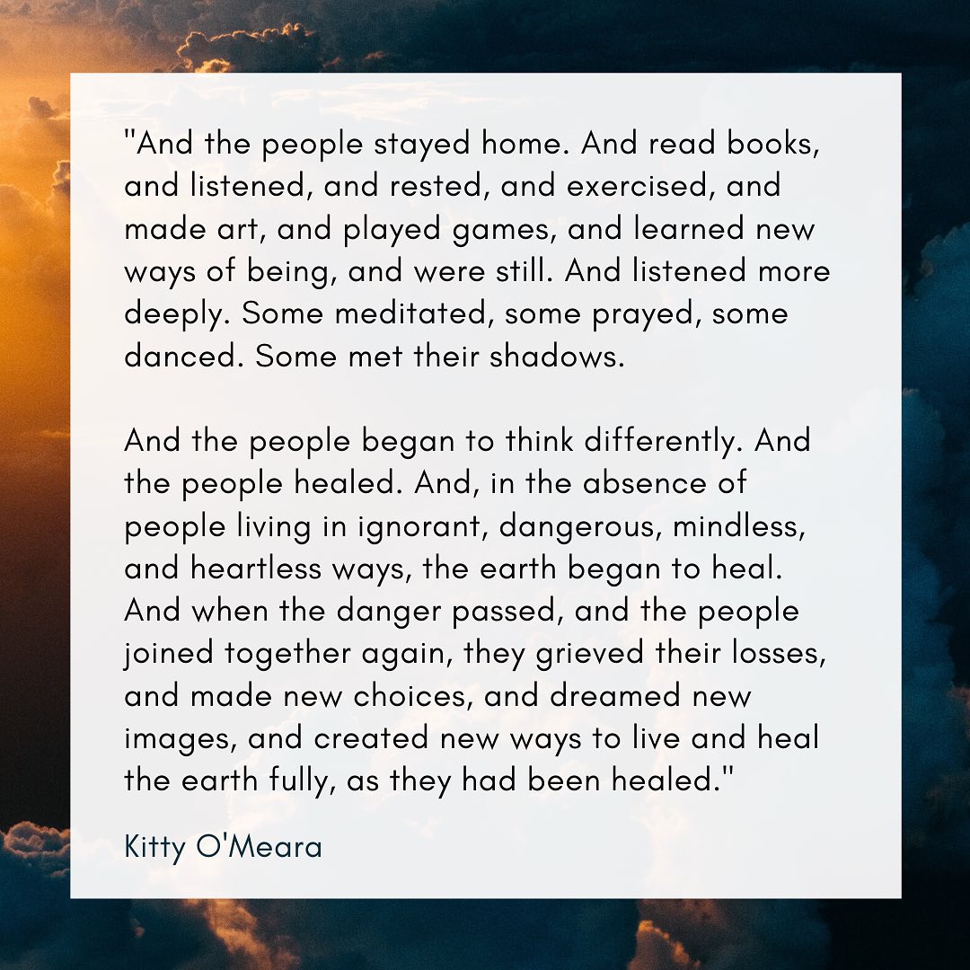 You have probably already seen this but I love it’s sentiment. Courtesy of @deepakchopra and #kittyomeara