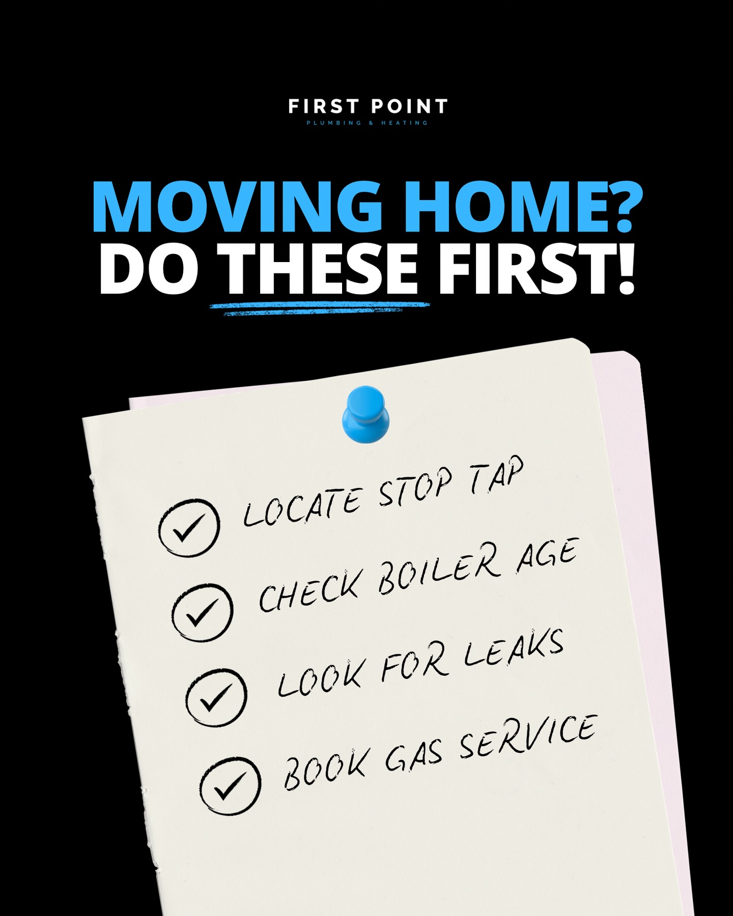 Moving home or know someone who is? Our new home checklist could save you £££ in future plumbing fees!
Here’s what you need to do👇
✅ Locate the stop tap on day one! Make sure it’s not rusted and can be easily turned on and off in an emergency.
✅ Check the age of the boiler! An average lifespan for a boiler is 10-15 years. An old boiler can cause high energy bills, regular breakdowns & safety risks.
✅ Check for any signs of leaks, damp or water damage. Spotting a faulty pipe early will help prevent a disaster further down the line.
✅ Book in for a service to check everything is running safely! Keeping you feeling reassured and protected in your new home!
If you’re in the middle of a move and are in need of a plumber, give us a call today on 07513263518 📞
#plumbingtips #plumbingadvice #newhomeplumbingtips #newhomeadvice #plumberhighpeak