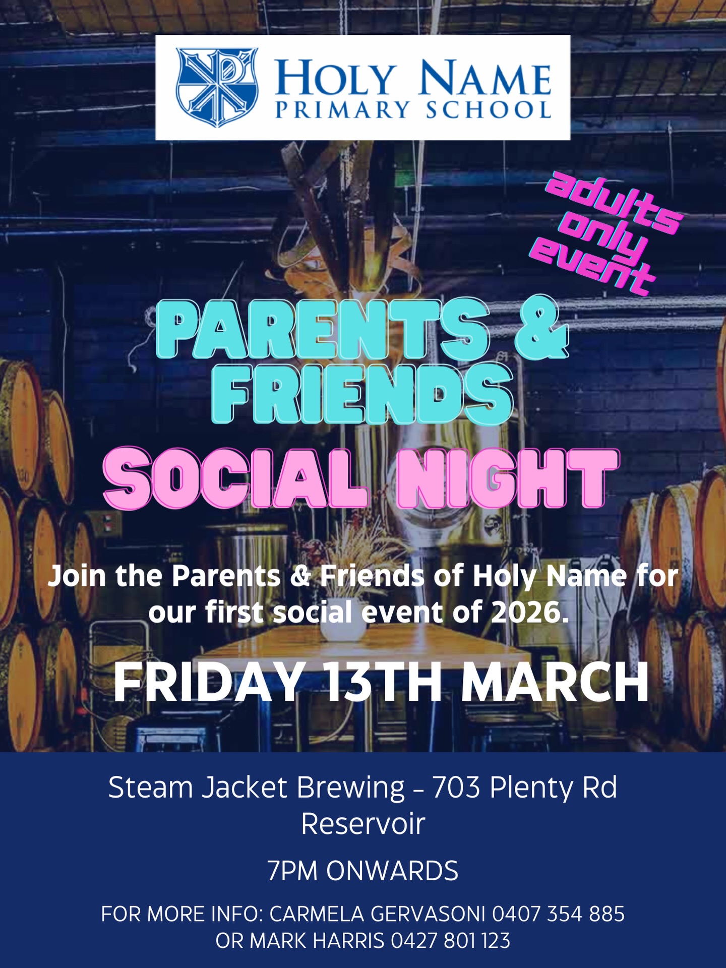 Now that the chaos of the start of school has settled, it’s time to kick back and get social! Join the P&F and MAD groups for our first social event of the year!