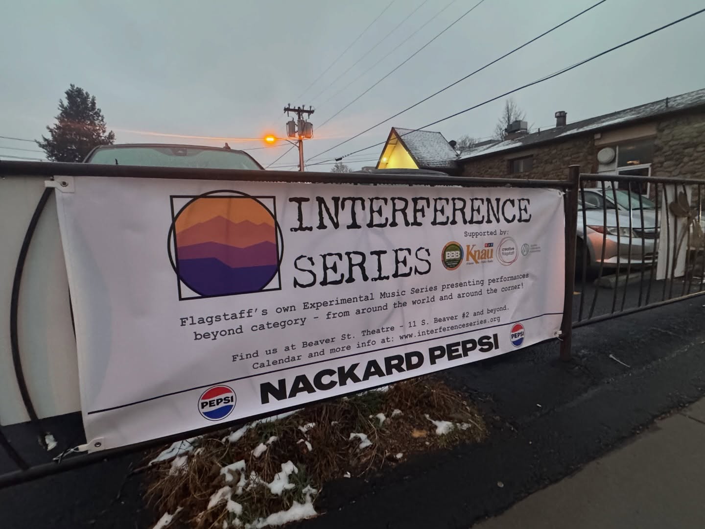 Thank you @nackardpepsi and all of our amazing community support partners! We love presenting experimental music in our mountain town!
@creativeflagstaff @theazfoundation @knauazpubradio @creativeflagstaff