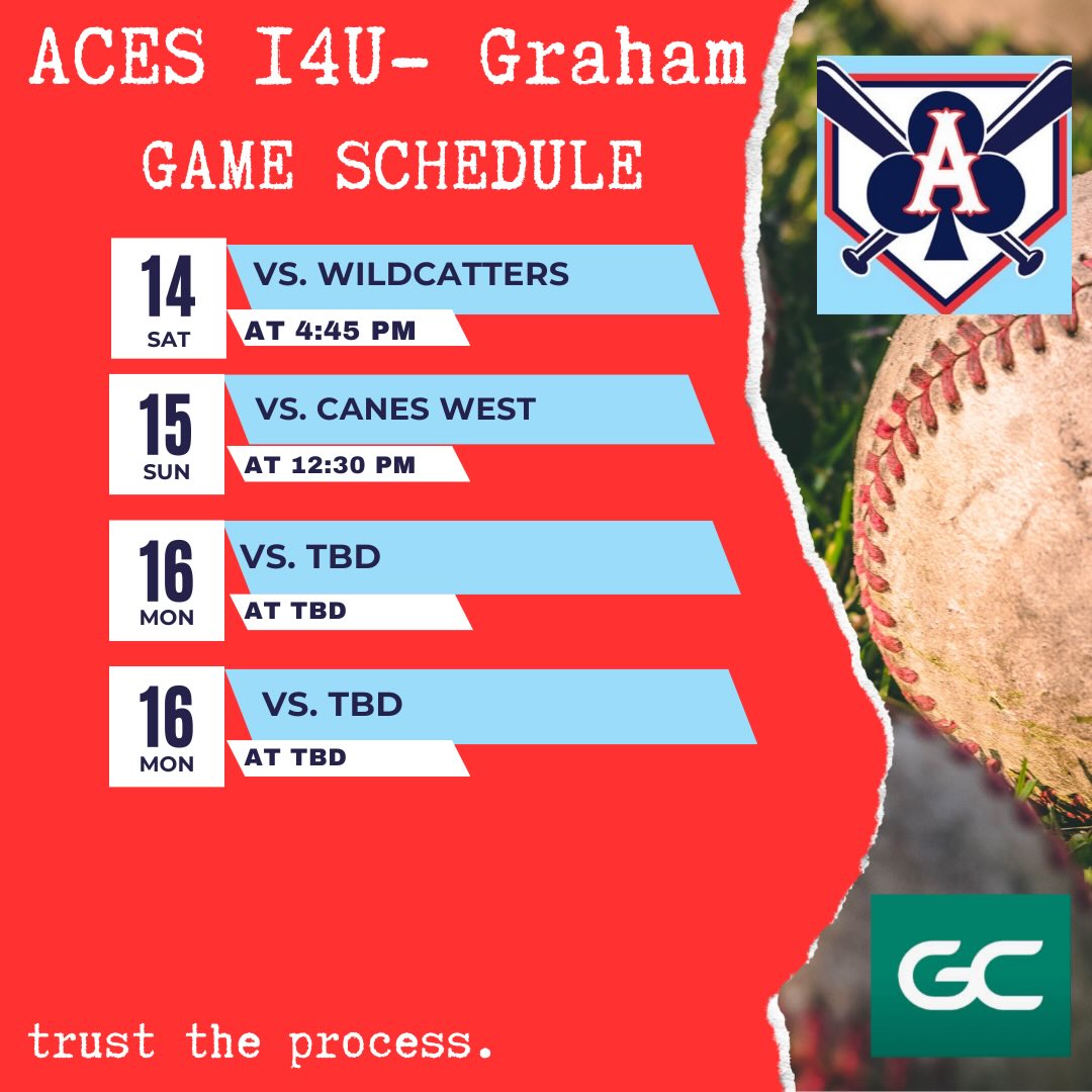 We are back full gear and in the swing of things with a 3-day weekend of baseball! Good luck to ALL our dudes playing locally and out of town!! Safe travels and good luck! LETS GOOOO!! ⚾️