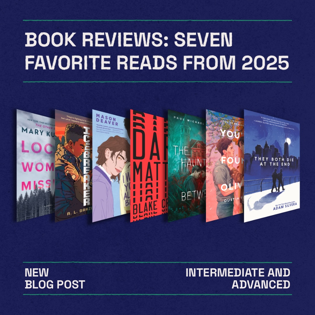 I’ve officially launched a new Book Reviews column on EWT. It’s a space where I share the books I read in English and talk about how accessible, engaging, or challenging they might be for learners.
These aren’t “study books.”
These are just books I have actually read for fun.
To kick things off, I shared mini-reviews of seven of my favorite reads from last year — from emotional YA stories like They Both Die at the End, to mind-bending sci-fi like Dark Matter, to thrillers that seriously divided my opinion (Local Woman Missing, I’m looking at you 👀).
Each book is labeled with a CEFR level to help you decide what might be right for you.
If you’re looking for authentic English input, reading consistently is one of the most powerful tools you have.
All seven mini-reviews are on the site now with longer, in-depth book reviews coming soon.
🔗 Link in bio
📖 What are you reading right now?
#BookRecommendations #AprenderInglés #LecturaEnInglés #LeituraEmInglês #EstudandoInglês