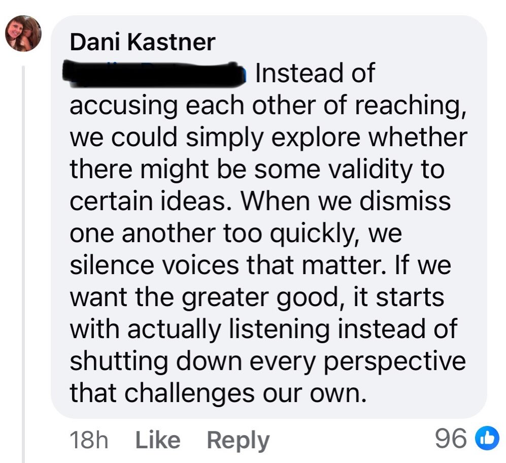 👂listen and set aside cognitive dissonance.