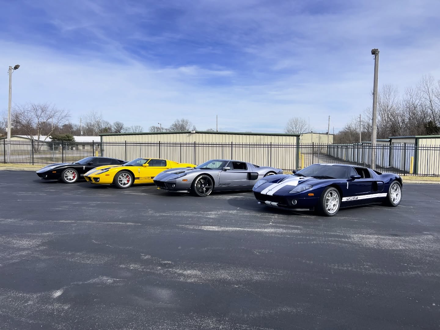 🖤•💛•🩶•💙 t i m e l e s s
Available @desneuxmotorsports
.
Mark II Black SOLD
Speed Yellow SOLD
Tungsten Gray with lots of carbon fiber
Midnight Blue SOLD
.
#FordGT #GT40 #iconic #supercarlifestyle