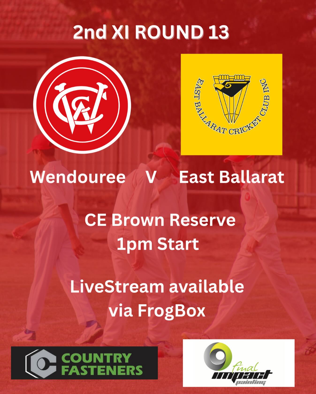 The 2nd XI are back at home this week with a massive game against East Ballarat, as the lads look to lock in a finals spot.
Follow the links below for the live stream
Day 1-
https://www.youtube.com/watch?v=FC2IT6voNtw
Day 2-
https://www.youtube.com/watch?v=Kf63quq46n4