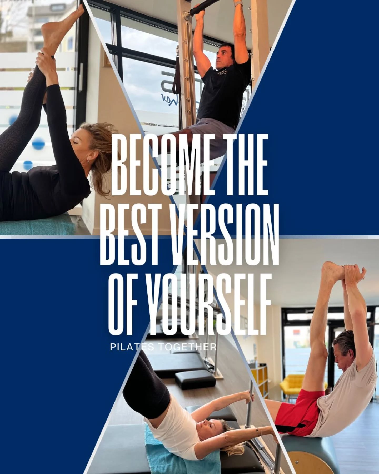 Become the strongest, most balanced version of yourself ✨
Through consistent Pilates practice, you build deep core strength, improve posture, increase flexibility, and move with greater control and confidence. It’s not just a workout - it’s an investment in how you feel every single day.
At PilatesTogether we guide you with professional, personalized instruction in a welcoming studio environment, so you can grow stronger — safely and effectively.
Ready to become your best self?
Join us for a class and start your journey today. 💪