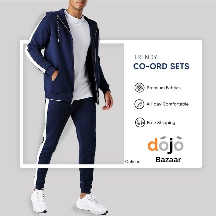 Now available:
Trendy CO-ORD SETS with
5 different color options to choose from...
Comes with:
•Premium Fabrics
•All-day Comfortable
•Free Shipping
Only on dojobazaar.com/shop