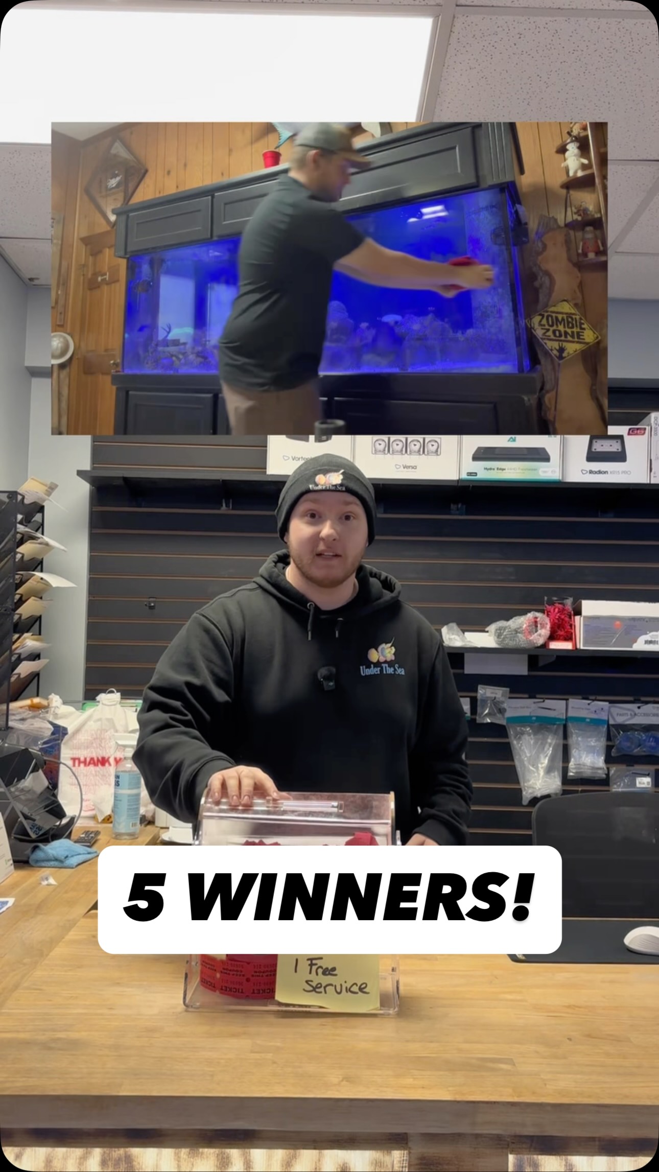 This month we decided to switch things up and gave away 5 FREE services instead of just one!
Congrats to our winners:
🐠 Fred Curtis
🐠 Dylan Ballance
🐠 Mike Crockett
🐠 Shikha
🐠 Last winner — we believe this is Darrel Ask. If this is you, please shoot us a DM so we can confirm and correct your name and phone number if needed. #reeftank #charlottenc #fishtank #reefaquarium #aquariumhobby