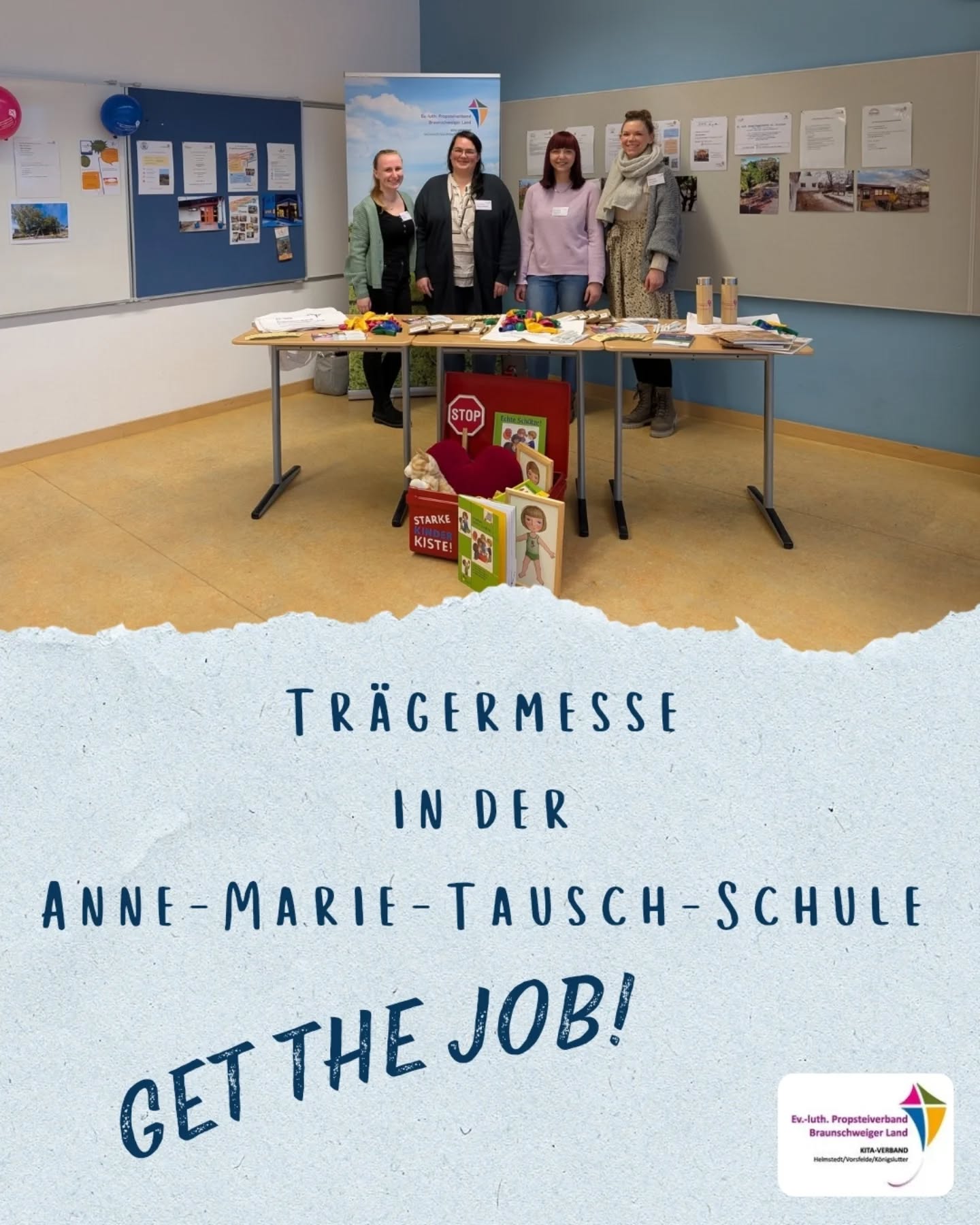Im Januar war es wieder soweit und wir durften uns in Wolfsburg bei der Jobmesse "get the job" vorstellen. 🪁
Wieder einmal durften wir tolle und anregende Gespräche mit interessierten SchülerInnen, Lehrkräften und TrägervertreterInnen führen.
Ein großer Dank geht an die Mitarbeiterinnen aus der @kita_st_lorenz , dem @regenbogenkindergarten und dem Abenteuerland in Grasleben für die tolle praxisnahe Unterstützung.