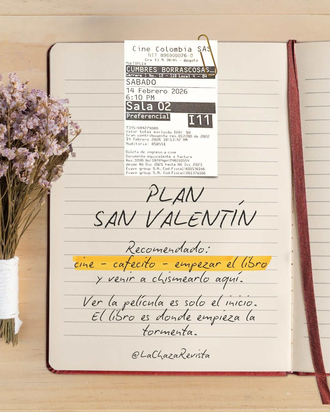 #BixRecomienda que este 14 de febrero hagas el plan completo: ir al cine a ver la adaptación de Cumbres borrascosas, tomarte un cafecito y empezar el libro. ☕️❣️
Aquí va nuestra mirada a este clásico oscuro que se disfruta más cuando entras sin expectativas románticas tradicionales: pasiones grandes, decisiones impulsivas y esa sensación de que la bulla del corazón es imposible de callar. ❤️🔥
#planescartagena #sanvalentín #cumbresborrascosas #siguelosplanesdelachaza