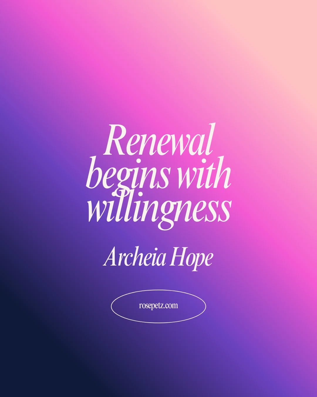 ✨ Archeia Hope
Renewal begins with willingness. Archeia Hope prepares your energy for what’s next without pressure to define it yet.
Journal about what feels ready to shift. Move lightly and meditatively. During meditation, imagine space opening around future possibilities.
Truth: I am open to gentle renewal.
Save this reminder.