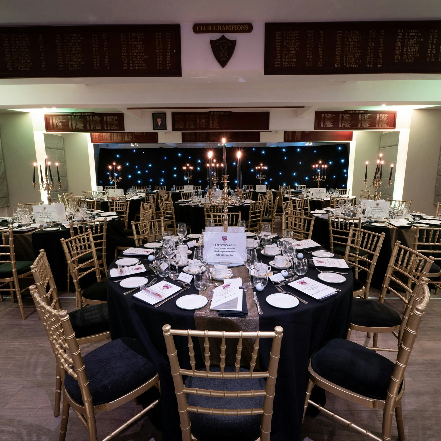 Classic, elegant, and full of style 🥂
We were proud to provide the full setup for CADS' 50th Anniversary Gala Dinner at The Links Golf Club, Newmarket.
With black table linen, gold Chiavari chairs, and candlelit candelabras, this celebration was nothing short of timeless.
Here’s to another 50! ⭐
@links_gc_newmarket
#AnniversaryGala #ElegantEvents #LuxuryEventPlanning
