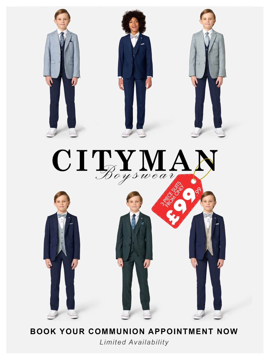 𝐂𝐨𝐦𝐦𝐮𝐧𝐢𝐨𝐧 𝟐𝟎𝟐𝟔 𝐢𝐬 𝐛𝐨𝐨𝐤𝐢𝐧𝐠 𝐟𝐚𝐬𝐭.
𝐓𝐡𝐫𝐞𝐞 𝐩𝐢𝐞𝐜𝐞 𝐬𝐮𝐢𝐭𝐬 𝐟𝐫𝐨𝐦 £𝟗𝟗.𝟗𝟗.
𝐁𝐨𝐨𝐤 𝐲𝐨𝐮𝐫 𝐚𝐩𝐩𝐨𝐢𝐧𝐭𝐦𝐞𝐧𝐭 𝐧𝐨𝐰 𝐚𝐭 𝐂𝐢𝐭𝐲𝐦𝐚𝐧.