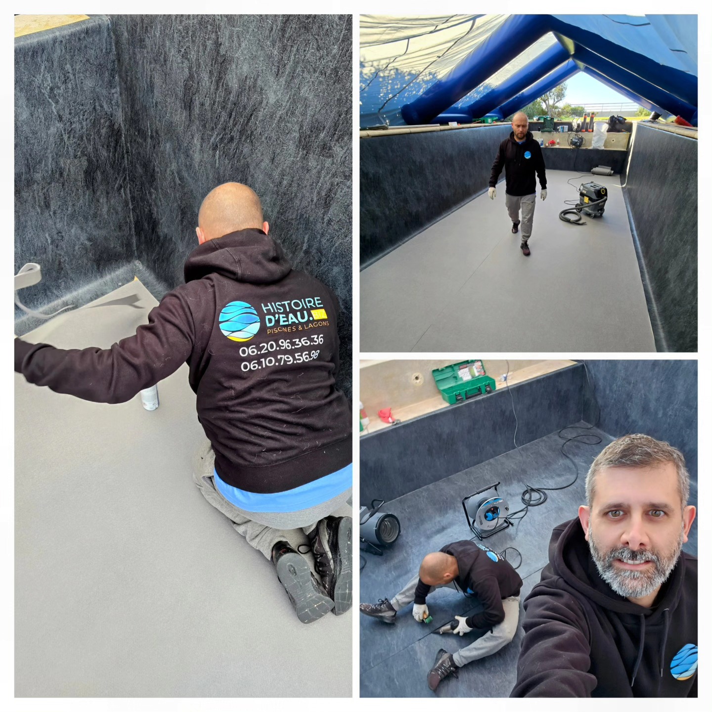 Ça bosse fort sur les membranes armées!
Grace a notre abris et chauffages soufflants la pose en hiver reste possible!! 👍
#membranearmee #piscinistevar #piscinebandol
