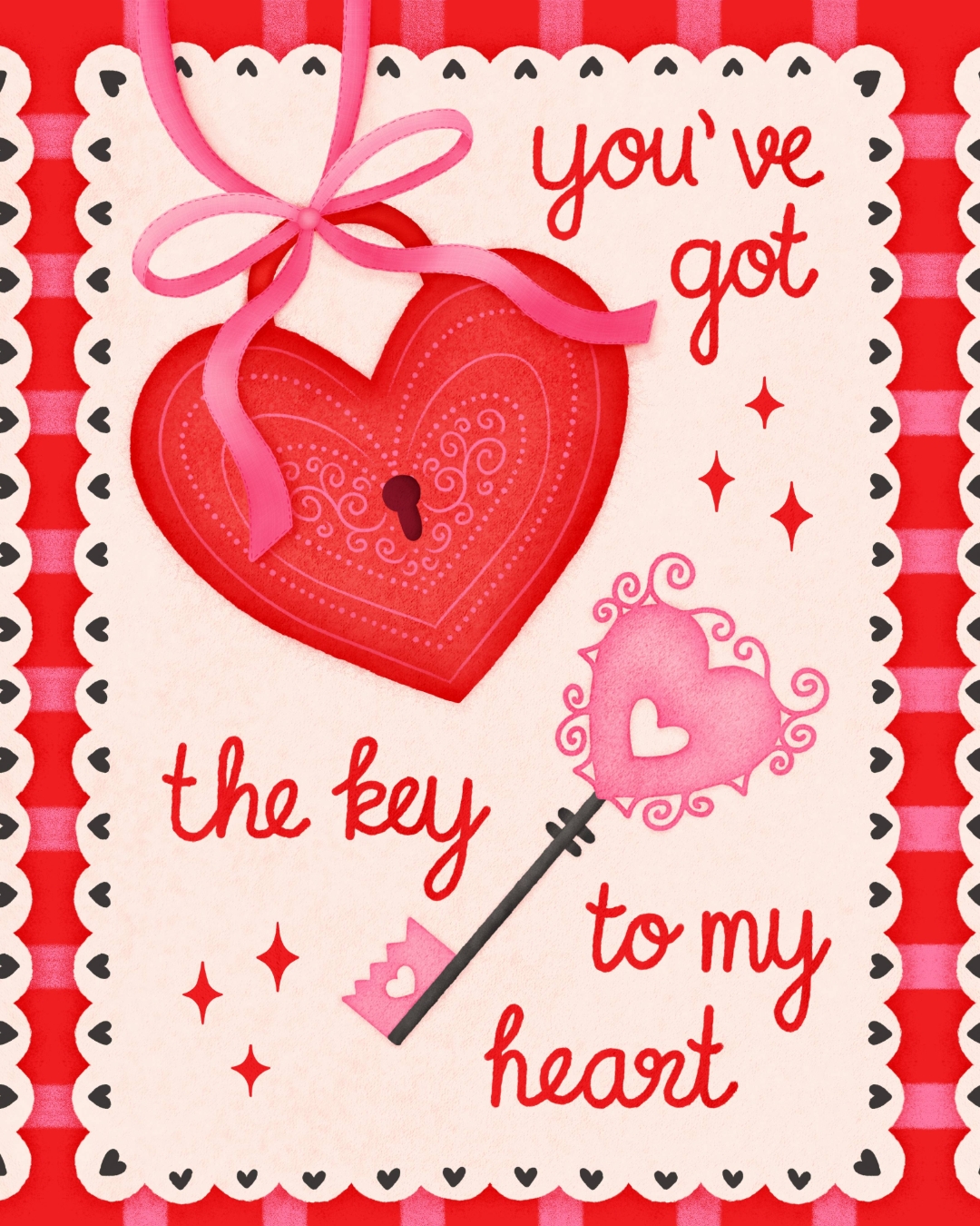 You've got the key to my heart... Although Valentine's Day is over, I will still share a few of my new "Love You" illustrations.
For surface pattern design collaborations, please contact me directly or my agency @advocateart01
valentine's day art - greeting card design - surface pattern design - art licensing - adobe fresco illustration - freelance illustrator