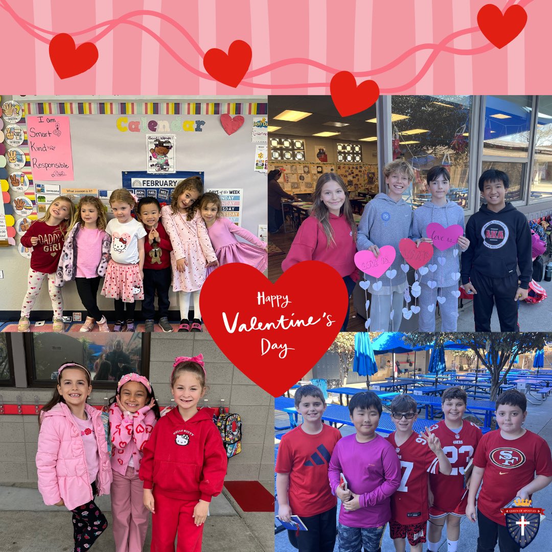 Happy Valentines Day from Queen of Apostles! Today we honor St. Valentine, who showed that true love is rooted in faith, compassion, and caring for others. May your day be full of kindness and joy!❤️💙
#NeverGiveUp #QofA #valentinesday #dsjcatholicschools