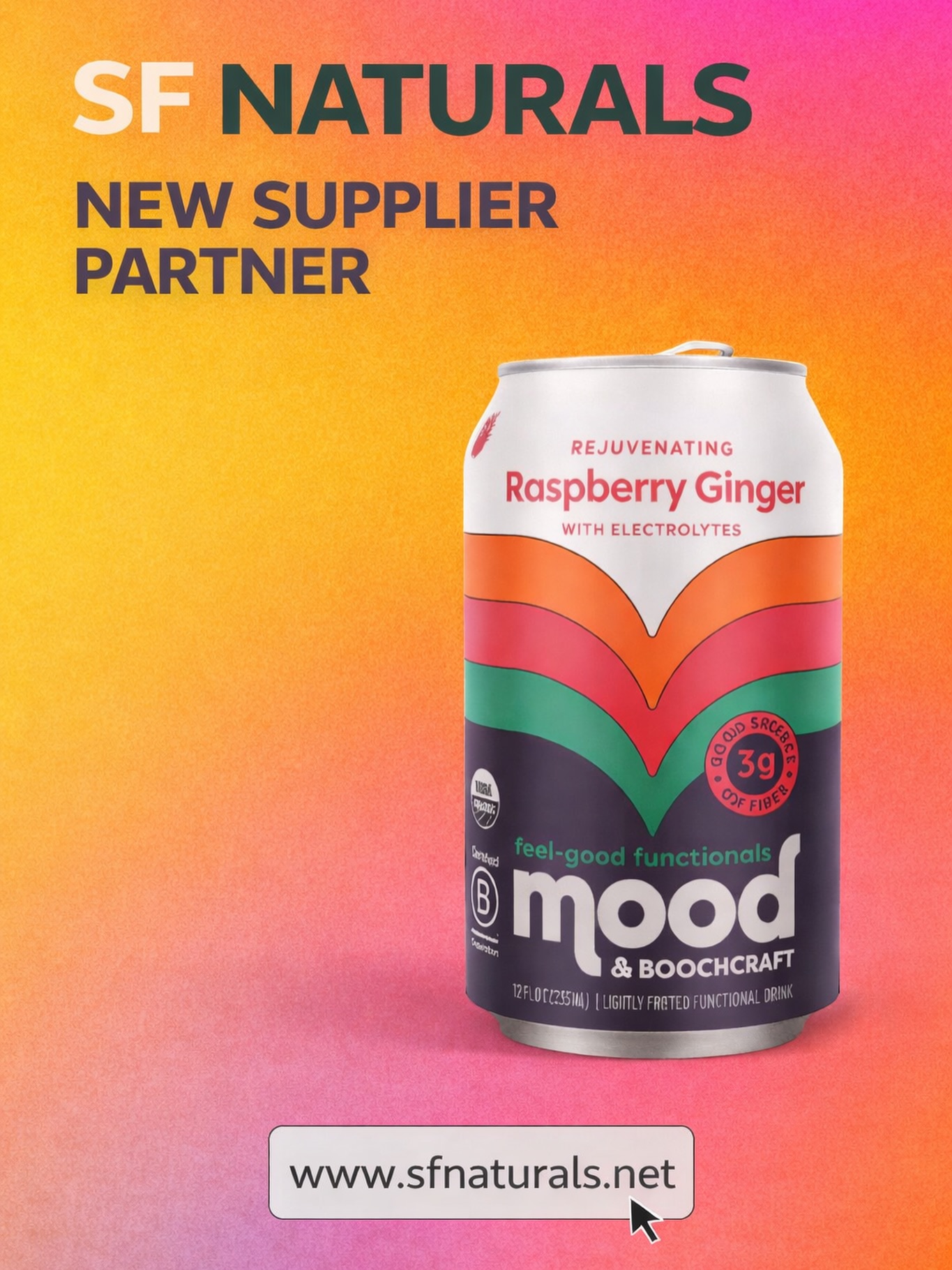 New favorite NA kombucha now live at @sf_naturals: Don't be late and order now mood kombucha @boochcraft from @sf_naturals
