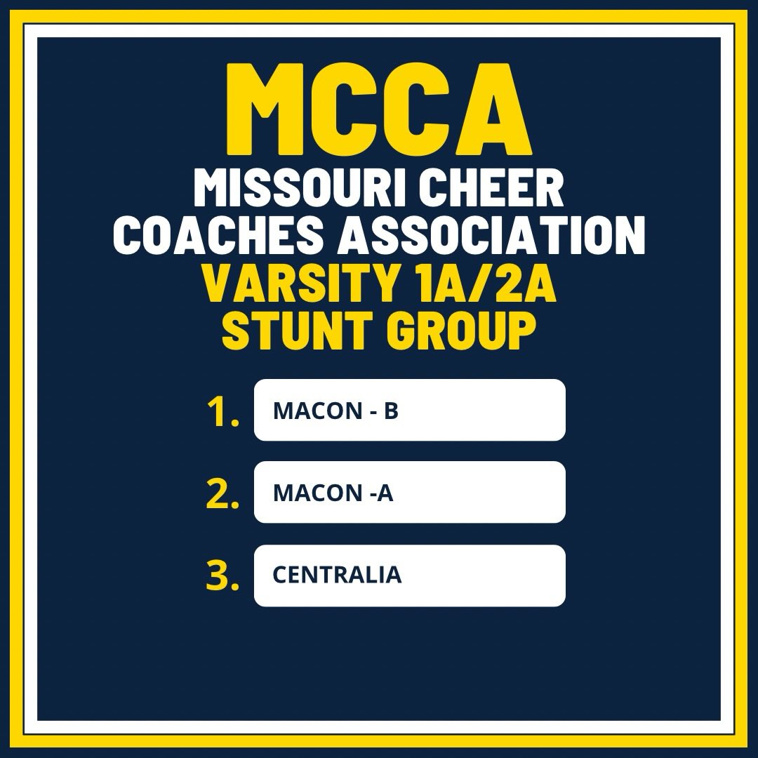 CONGRATULATIONS TO OUR VARSITY STUNT GROUPS‼️