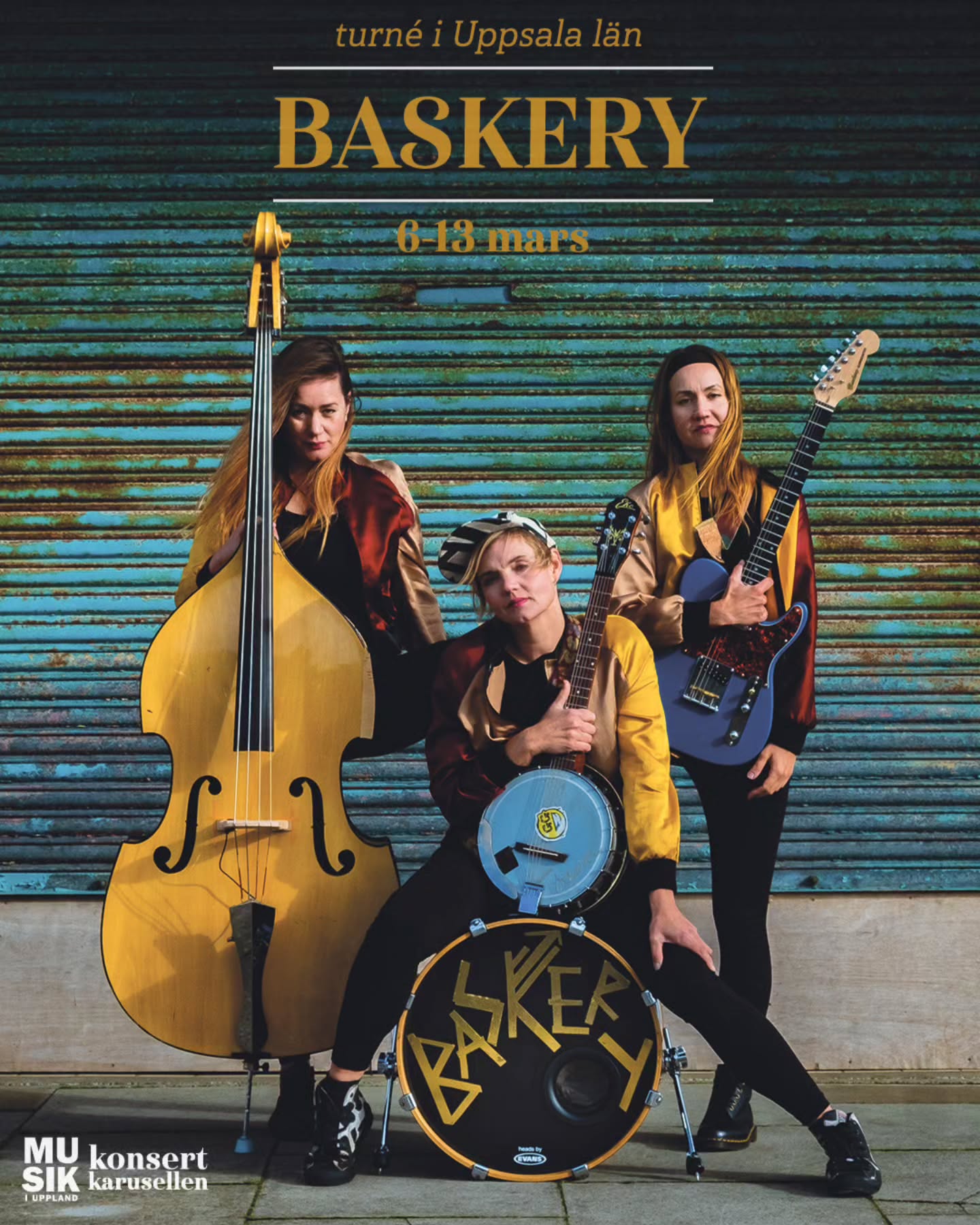 🔸️Baskery kommer till Knivsta!
Har du nånsin undrat vad banjopunk är?
Den 11e mars kl 18.30, bistron på CIK, får ni reda på det.
Som förband till Robbie Williams och gästartister till Anna Thernheim kan ju detta inte bli mindre än fantastiskt.
Kom och häng med oss! @bistro.kvarnen är öppen för dryck och snacks.
100 riksdaler betalas i dörren ❤️🔥