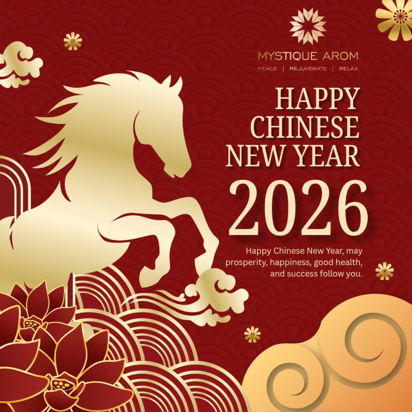 Happy Chinese New Year 2026
May all have prosperity, happiness and good health.
#mystiquearom #platinumfashionmall #asiatiquetheriverfront #terminal21asok