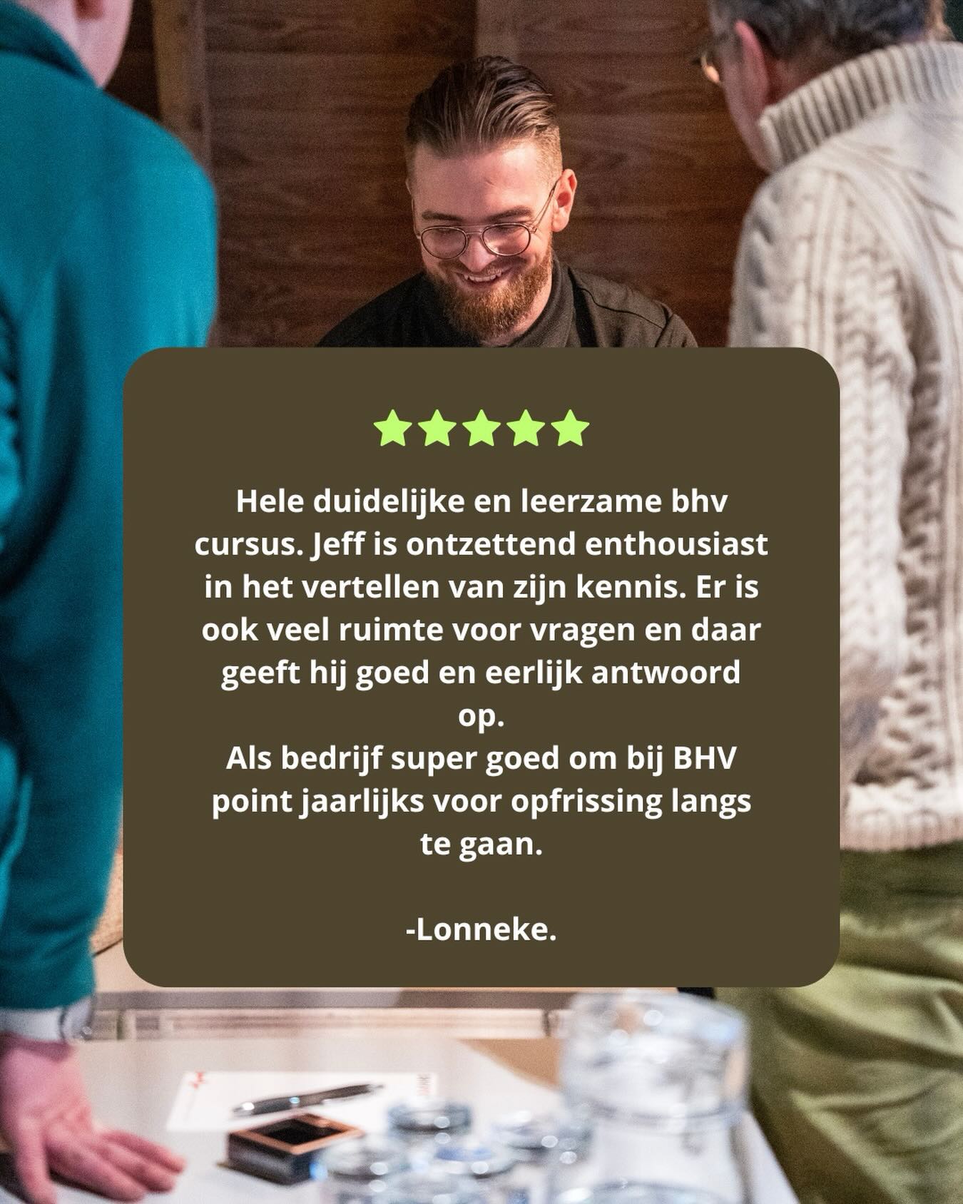Klaar voor een training die blijft hangen?
Dankjewel voor deze mooie woorden! Bij BHVpoint maken we veiligheid leuk en praktisch, zodat
jouw team écht voorbereid is op noodsituaties.
Neem contact op via DM, info@bhvpoint.nl of 085 060 6410. Let’s make safety fun!
#BHV #Bedrijfshulpverlening #Veiligheid #EHBO #Teamtraining BHVpoint