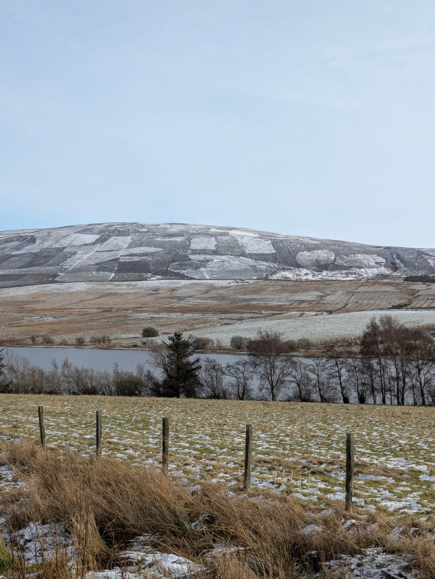 We had a very cold but beautiful walk today around the reservoirs. We even managed a quick picnic in the sun. š
