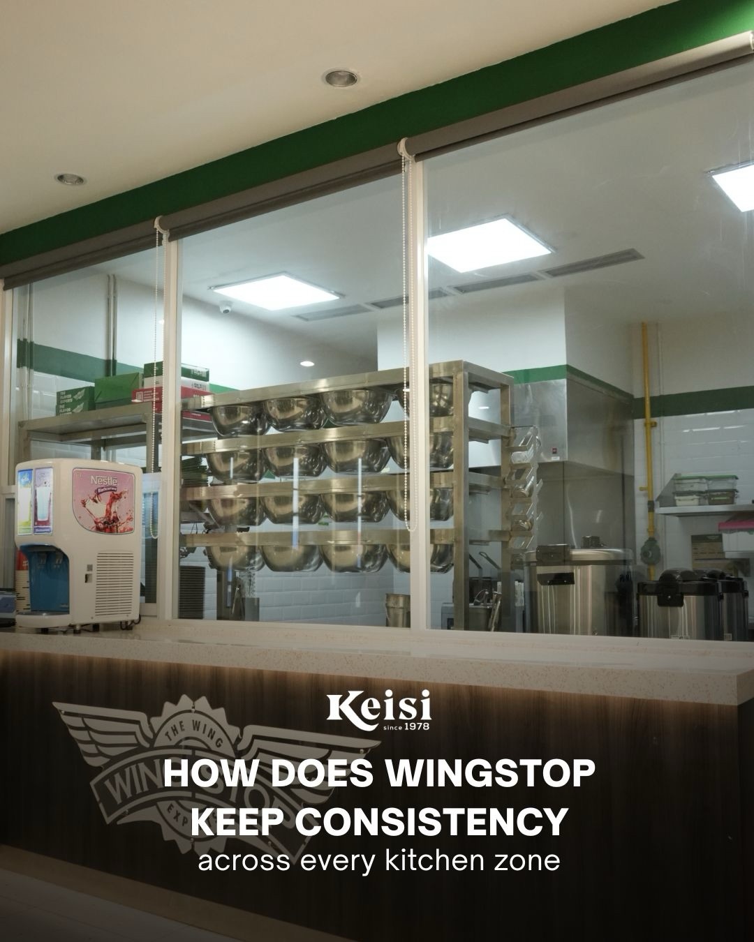 Keisi has completed another strategic kitchen deployment for Wingstop, focusing on operational consistency across multiple production zones.
As restaurant brands expand, maintaining the same product quality at every station becomes increasingly complex. This project was engineered with standardized equipment, synchronized workflows, and performance-driven layouts to ensure uniform results from prep to final service, even during peak hours.
By integrating coordinated kitchen zones within one system, Keisi helps food businesses operate more efficiently while preparing for future growth and scalability.
Keisi delivers not just equipment, but operational reliability for high-demand environments.
#Keisi #CommercialKitchen #RestaurantOperations #KitchenDesign #FoodServiceIndustry