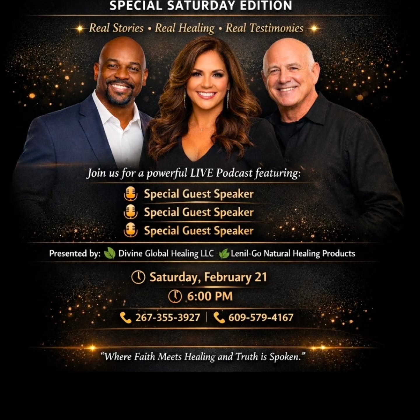 Real Stories. Real Healing. Real Truth. 🎙✨
Saturday at 6PM — Don’t miss this powerful LIVE Podcast!
#PodcastLive #HealingJourney #FaithBasedBusiness #SpiritualGrowth #WellnessCommunity HolisticHealing Testimonial PositiveEnergy