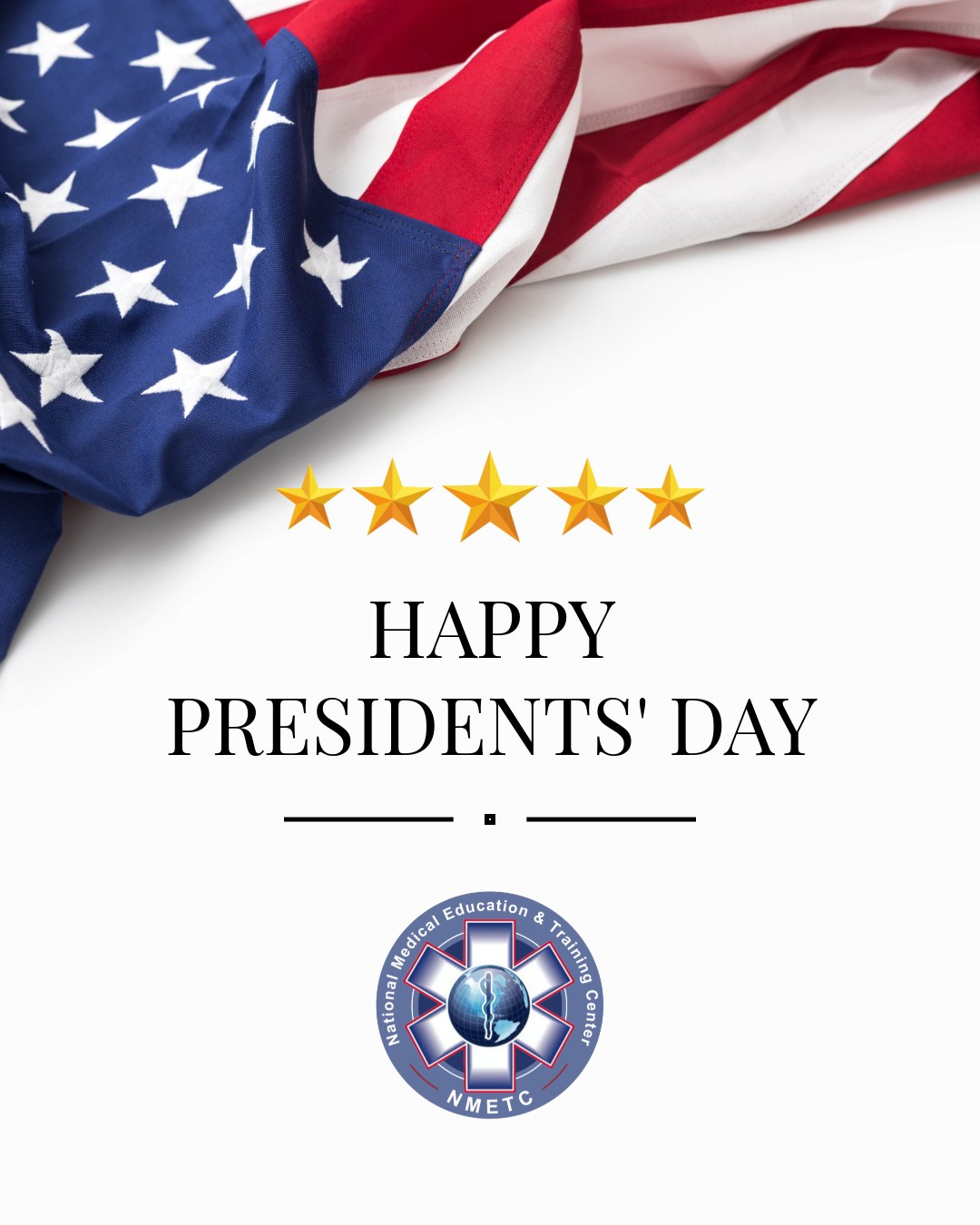 Happy Presidents' Day. NMETC will be closed today.
#NMETC