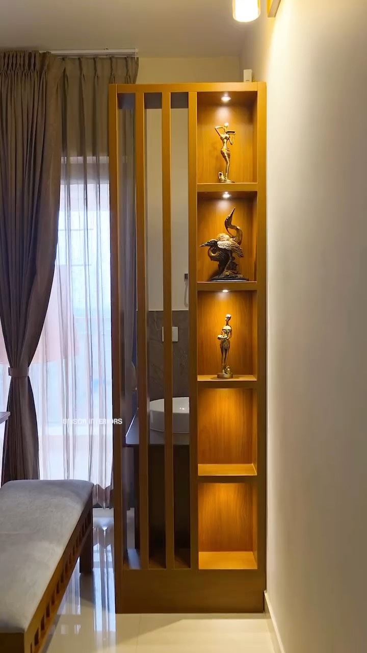 A complete flat interior crafted for comfort, function, and timeless style.🏠✨ #favouritehome #interiordesign #unisoninteriors #interiordesigner #trendingreels #keralahomes #viralreels #kerala #malayalam #moular #kitchen #living #bedroom #fullhomeinterior