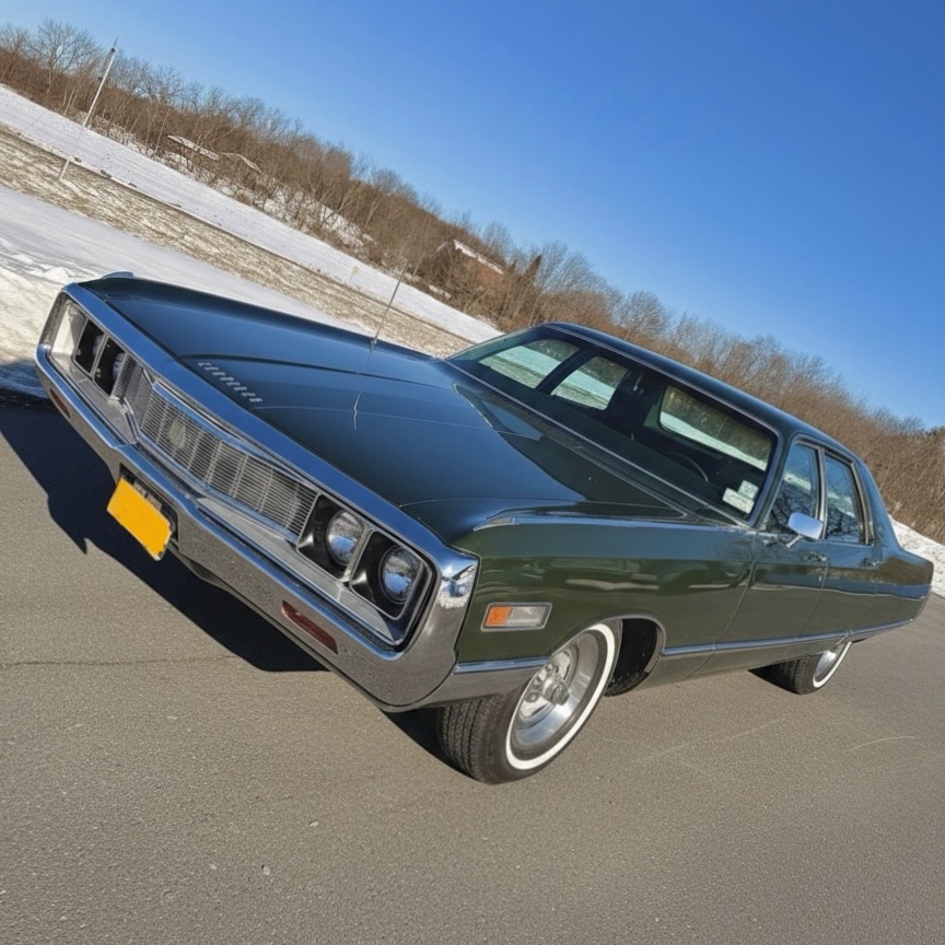 Fresh paint, fresh chrome.. David’s ‘71 New Yorker is looking brand new!