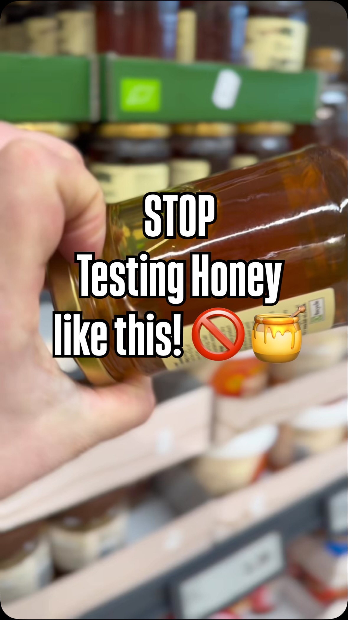 I spent the day testing the honey! 😁
So I’m standing in a shop…
and what I’m supposed to flip the jar upside down to check if the honey is real?
I went home and tried the viral tests.
The match test.
The water test.
The finger test.
They prove nothing.
Honey can dissolve.
It can burn.
It can be thick or runny.
None of that tells you if it’s authentic.
The only real answer comes from laboratory analysis.
In specialised honey labs in Germany, they test the pollen profile to confirm botanical origin.
They analyse the sugar composition to detect added syrups.
They measure HMF levels to check heat treatment and freshness.
They check moisture, enzymes, and authenticity markers.
That’s real science. And it’s pricey, testing can cost from 200 to 1000€ depends what kind of test you require.
Everything else? Just social media experiments.
If you truly care about what’s in your jar buy from a beekeeper you trust🐝❤️
Please share this video so more people know that many of the honey tests shown on social media are not real❤️
.
.
.
.
#important #test #organic #realfood #foodtesting