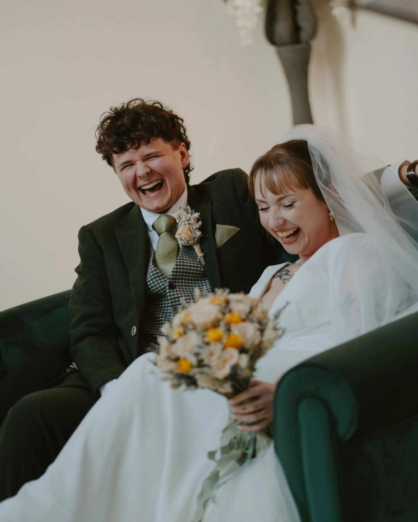 "When we were first starting to plan our wedding, we knew that we wanted a celebrant to skip all of the parts of a wedding that we didn't really feel connected to, or that when we've attended weddings ourselves, we've found kind of boring!
We didn't have to worry at all about running in to either of those issues with our choice of celebrant in Louise - she was the exact right fit for us and our vibe on the day, and she was worth her weight in gold in the run up to the big day itself. We spent a good chunk of the afternoon of our wedding explaining "who the amazing orange lady was" to curious guests who said that it was the best ceremony they'd ever seen. Reviews from guests included: "we cried" "we laughed" "we learned so much about the two of you" - which was exactly what we wanted!
I can't recommend Louise enough to anyone who is looking for a celebrant wedding, she's worth her weight in gold."
๐ธ @kirstygreat.photo
๐ฉ @woodborough_hall
๐งก @kickassgatherings
๐ @msmoo_makeup
๐๐ฝโโ๏ธ @rock_n_roller_hair
๐ค @amemcl @robin0505
