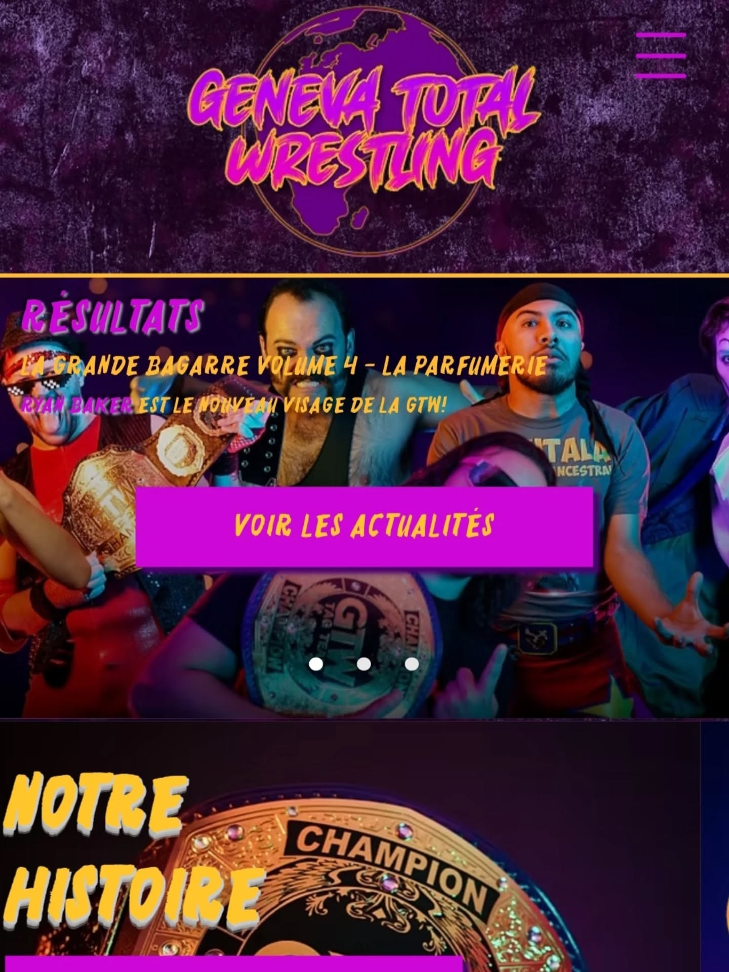 🟣 La nouvelle version de notre site officiel est en ligne!
Nouveau design, nouveau contenu, même esprit CATCH! 🔥
Bonne visite! 😄
#web #wrestling #catch #new #roster