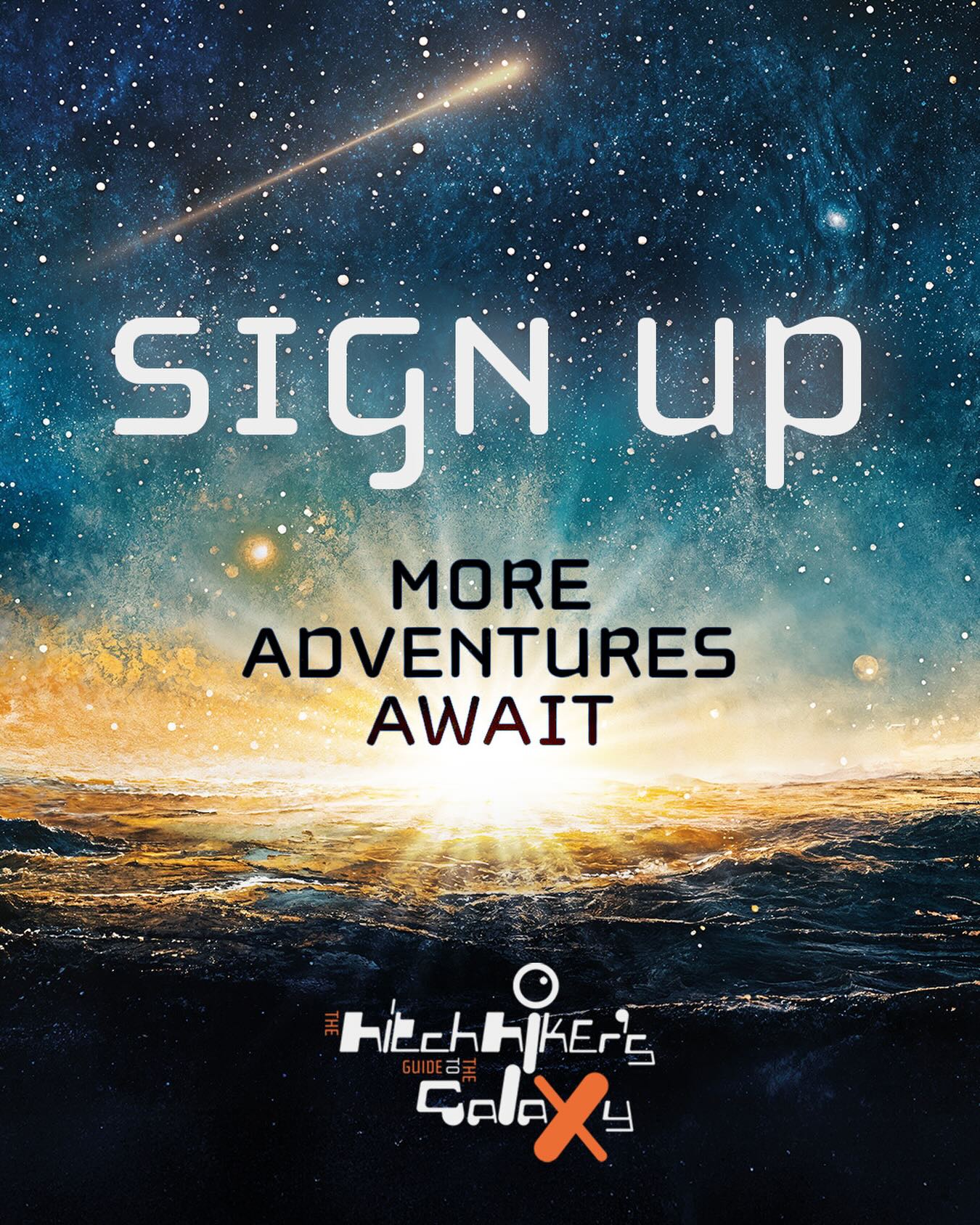 Travelled across the galaxy with us and yearning for more? 🚀
Sign up to our mailing list on our homepage for future updates from the producers of The Hitchhiker’s Guide to the Galaxy - Live! (See link in bio)