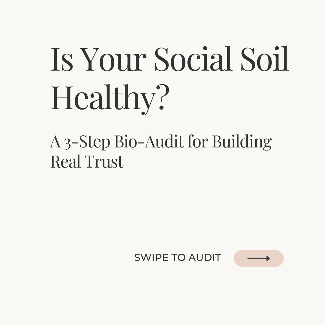 🌿 Trust is the emerging property of a healthy ecosystem.
💫 I believe the biggest hurdle to climate action isn't a lack of technology; it’s a lack of trust. We often feel isolated, skeptical, or overwhelmed. But if we look at the 3.8 billion years of evolutionary "R&D" provided by nature, we can find a toolkit for rebuilding the bonds that allow us to move together.
🌺 Are you ready to stop working in isolation and start tending the soil? I invite you to step into The Ecosystem of Trust.
📤 Explore the tools, download the guides, and let’s begin the work of growing a forest that can stand against any storm: https://tinyurl.com/2p9zbehn
🔗 Link in bio to download the full "Trust Reflection Guide"